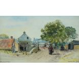 William Heatlie, British, (1848 - 1892), Townhead, Stow, watercolour, signed LR: Wm. Heatlie, 15 x