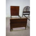 Two single bedsteads,one panelled mahogany, the other bentwood framed with wheel and fret cut