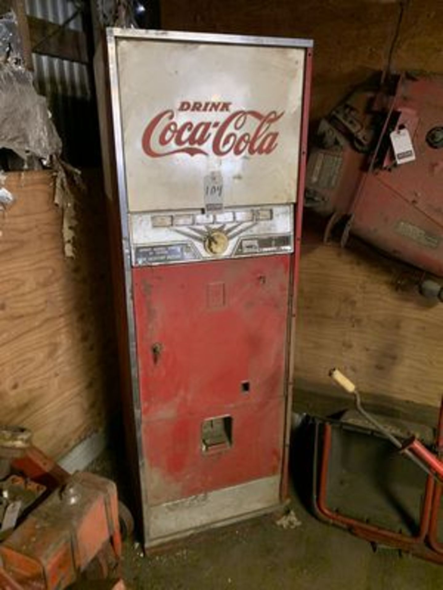 1955 COCA-COLA 6-OPTION COIN-OP. SODA DISPENSER, 1 PH.