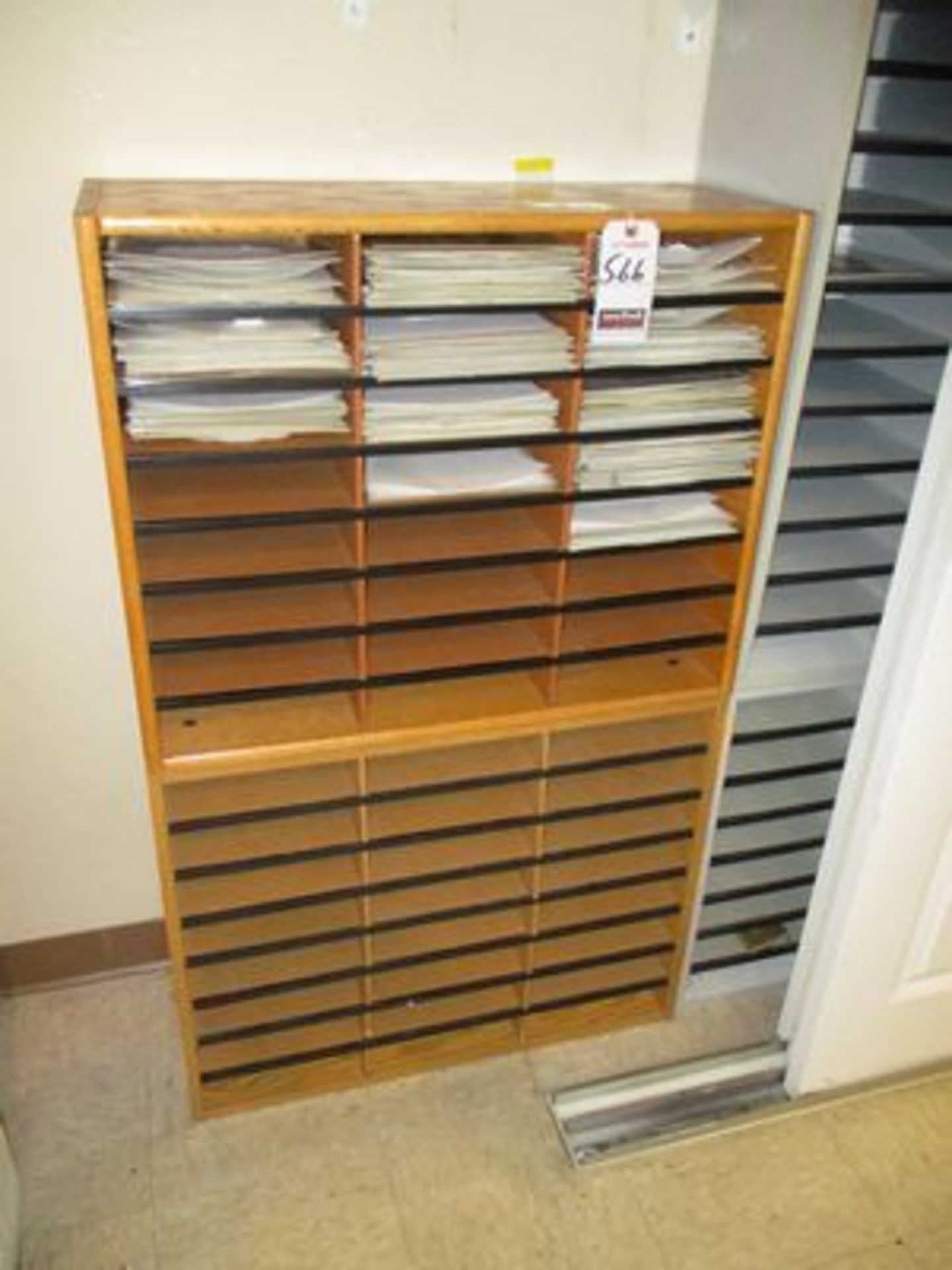 ASS'T WOOD & METAL MAIL SLOT SHELVING