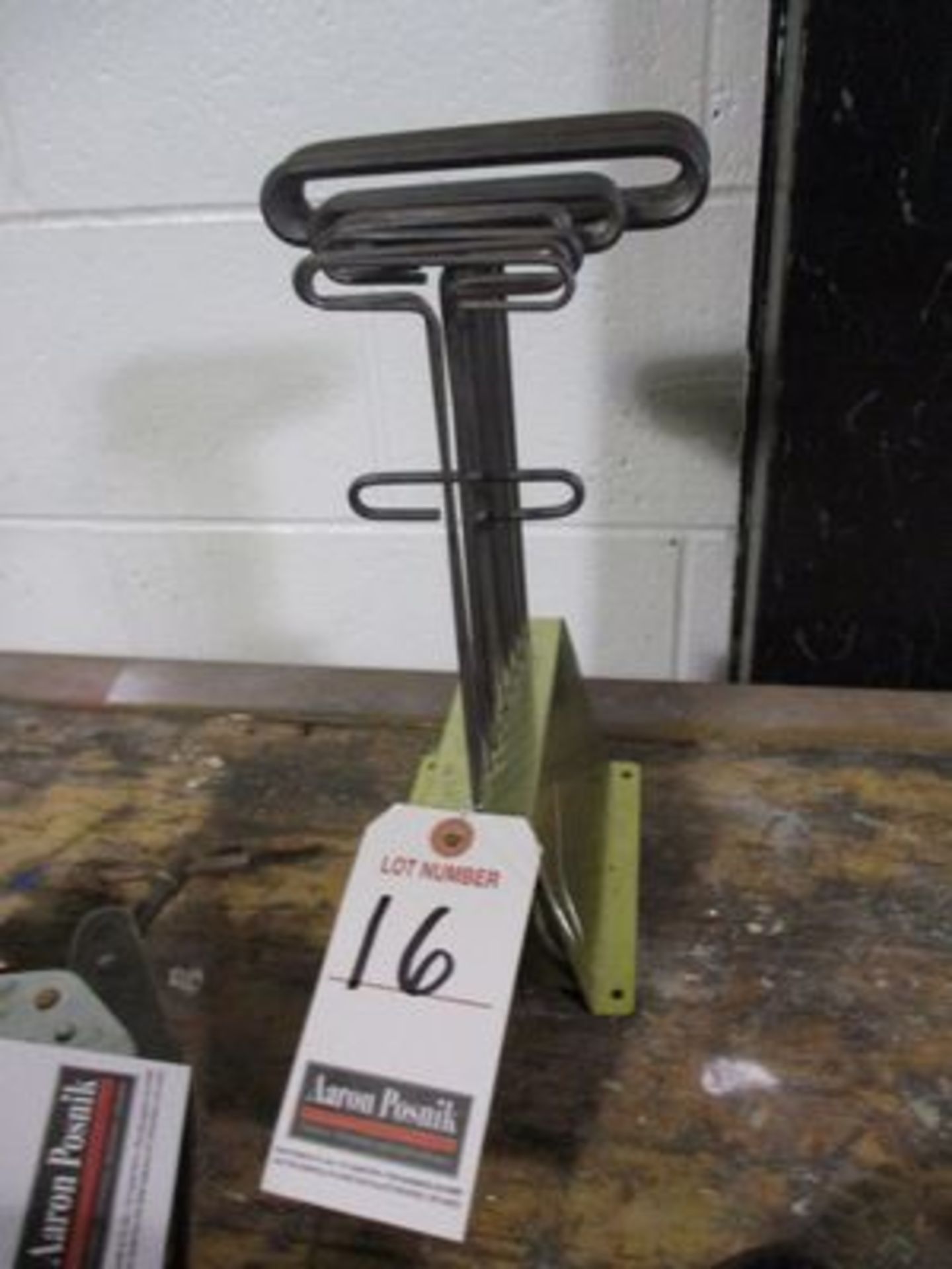 EDLUND TOOL CO. T-HANDLE HEX KEY SET W/ STAND