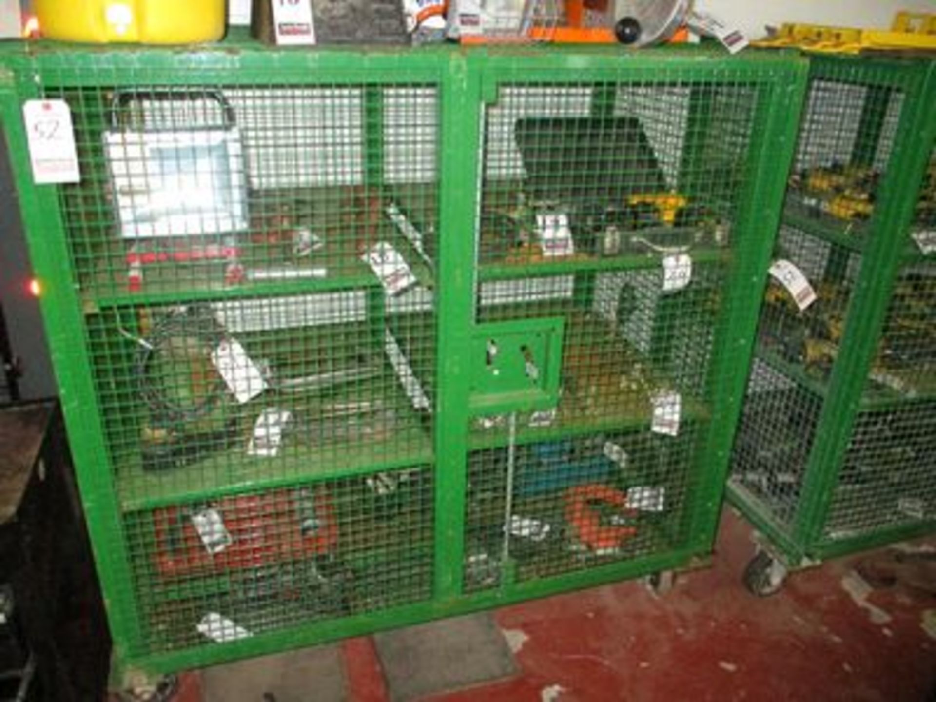 5' 2D PORT. STEEL WIRED STORAGE CAGE