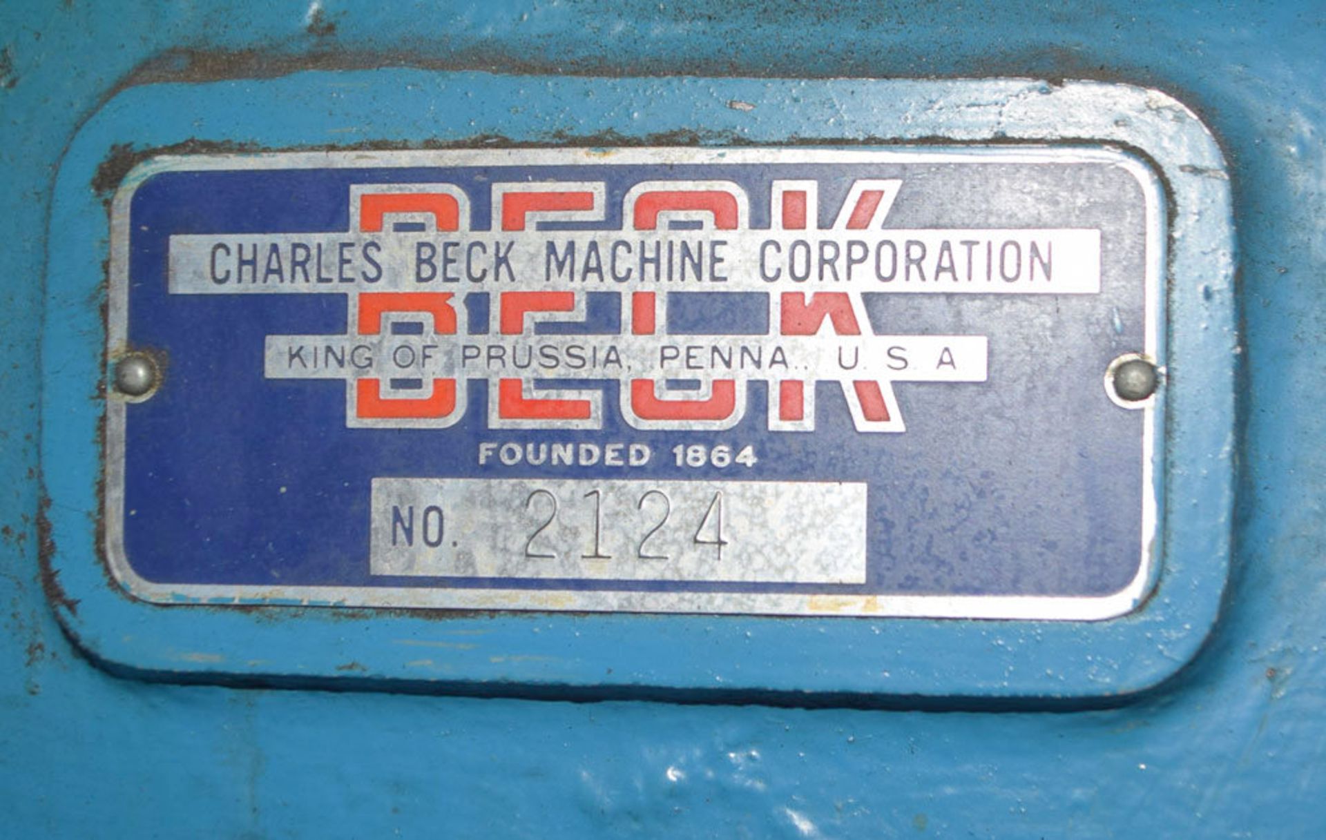 Charles Beck Machine Manual Rotary Knife Sheeter - Image 9 of 10