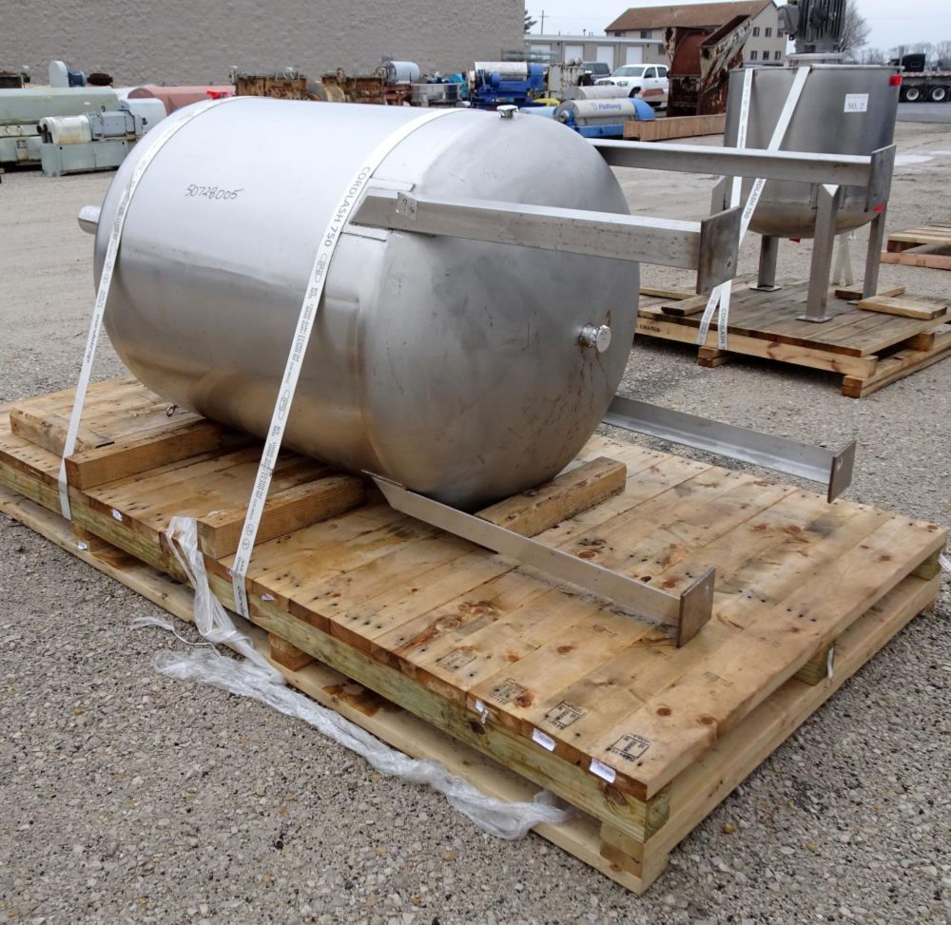 Used- Mix Tank, Approximate 350 Gallon w/ top entering agitator with saw tooth blade - Bild 4 aus 17