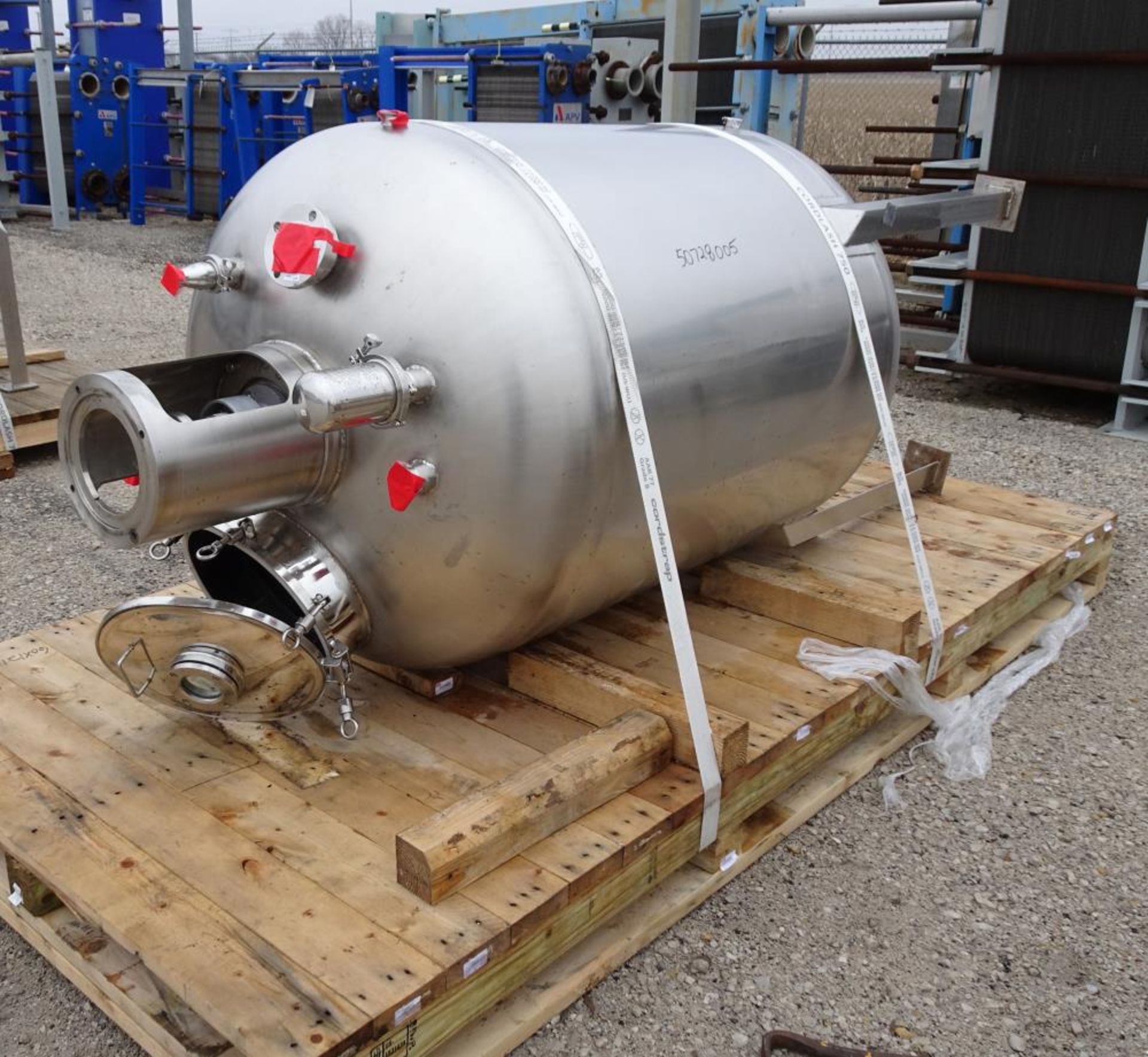 Used- Mix Tank, Approximate 350 Gallon w/ top entering agitator with saw tooth blade - Bild 2 aus 17