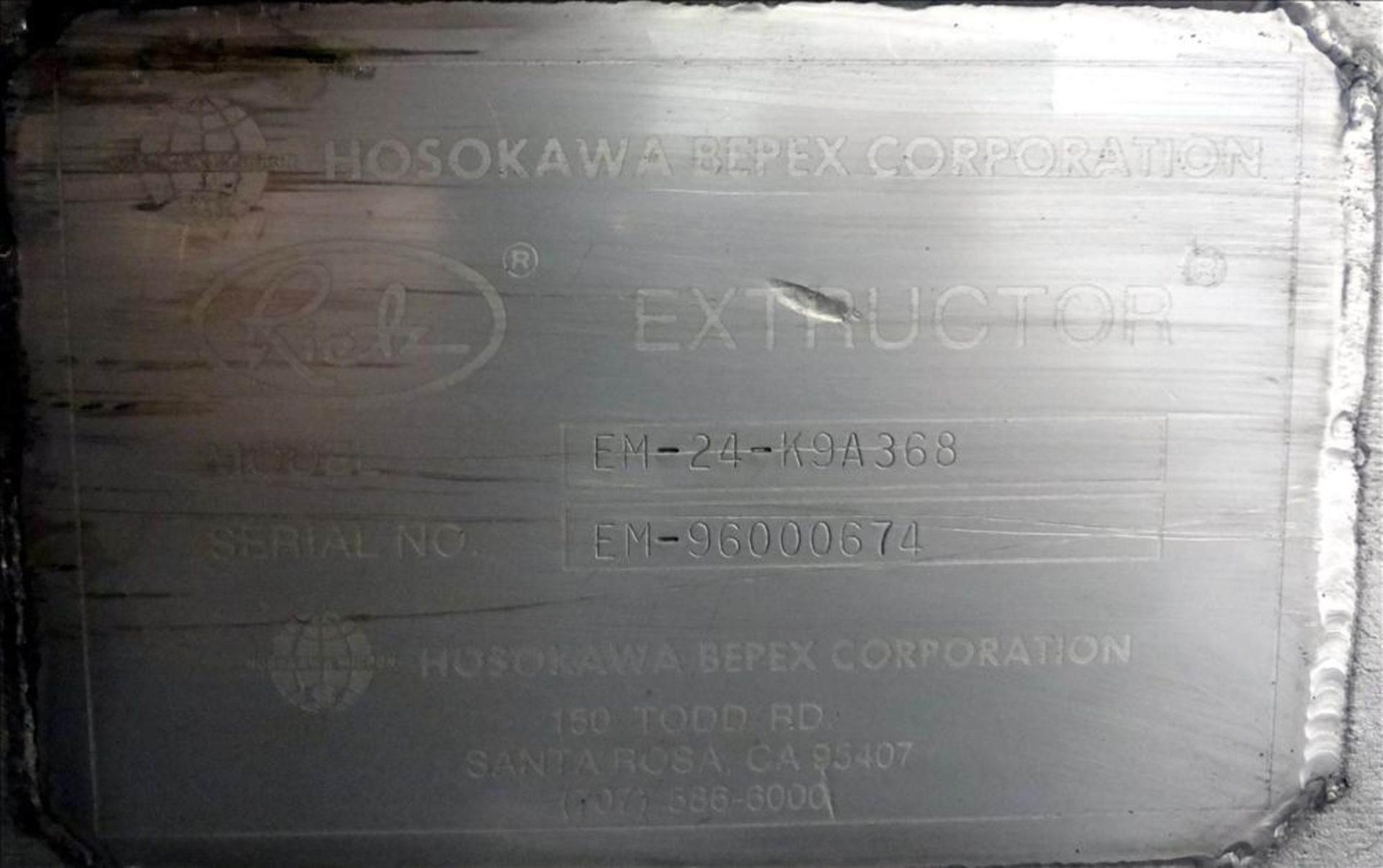 Used- Hosokawa Bepex Rietz Extructor, Model EM-24-K9A368 - Bild 9 aus 16