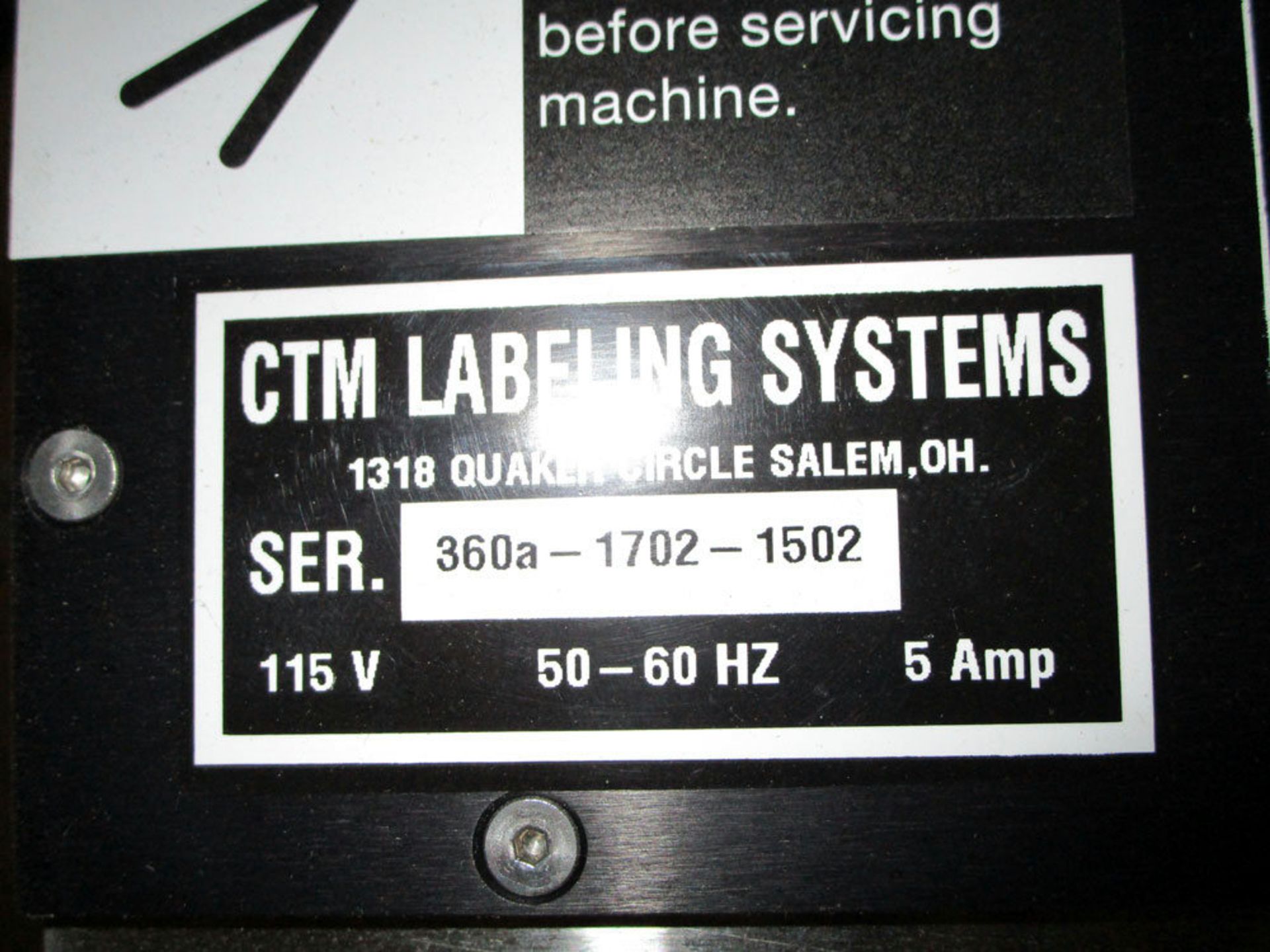 CTM Print and Apply Labeler - Image 2 of 2