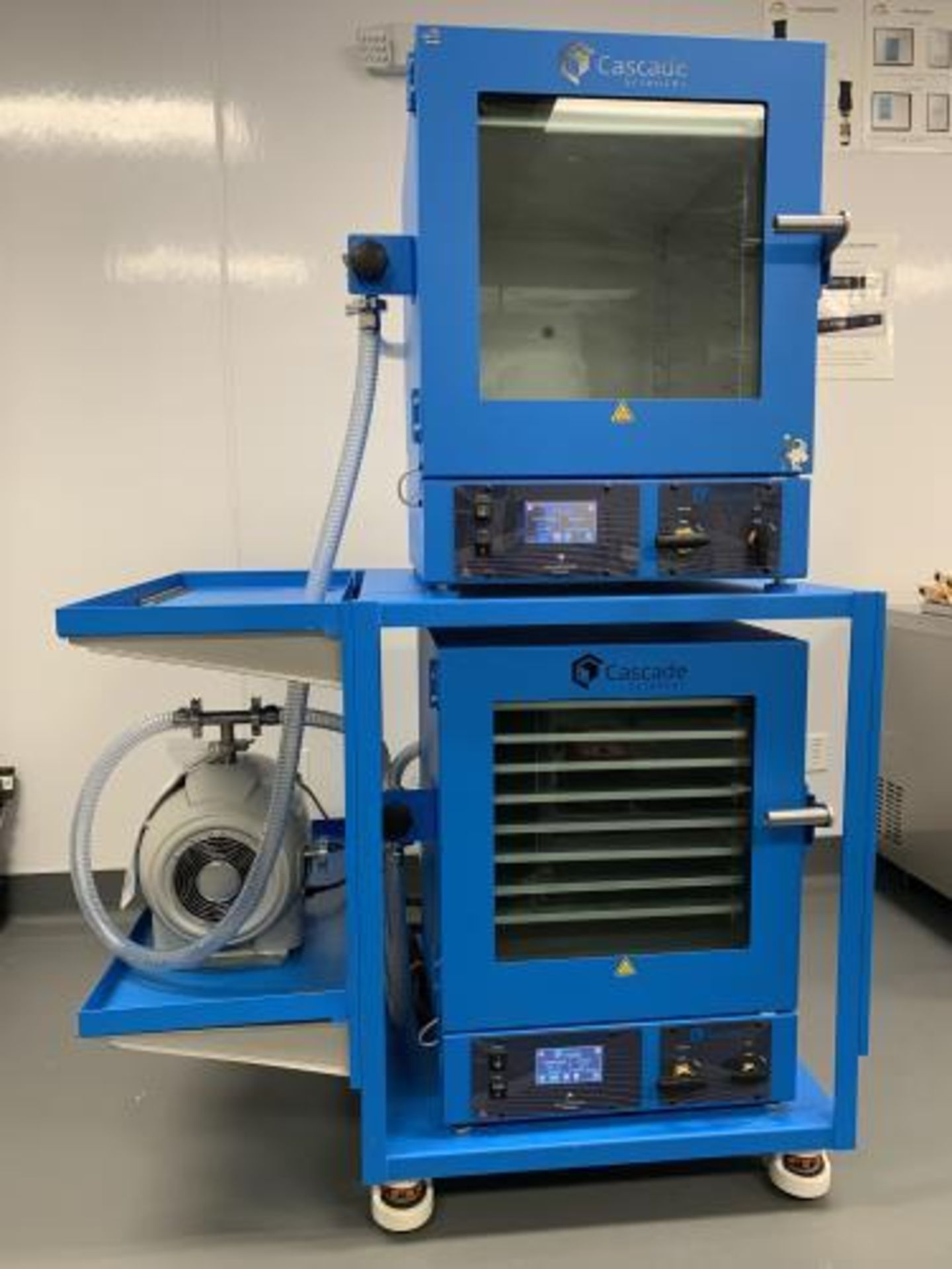 Used- Cascade Sciences Double Up Vacuum Oven Package. (2) Model CVO-5 Vacuum Ovens.