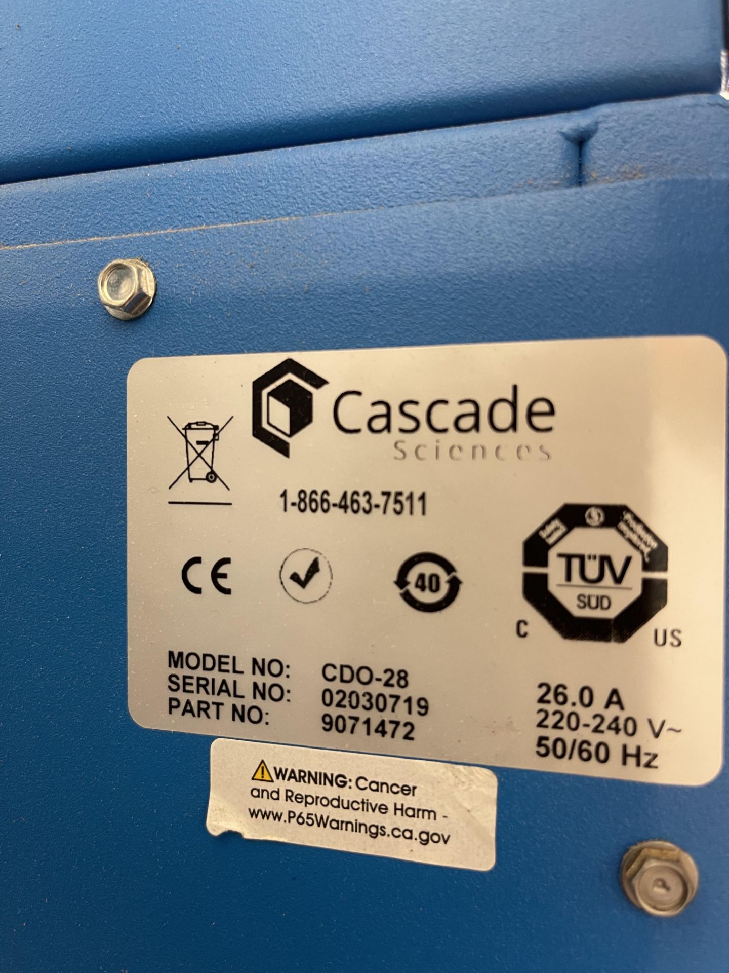 Used- Cascade Sciences Drying Decarb Oven, Model CDO-28. - Image 6 of 10