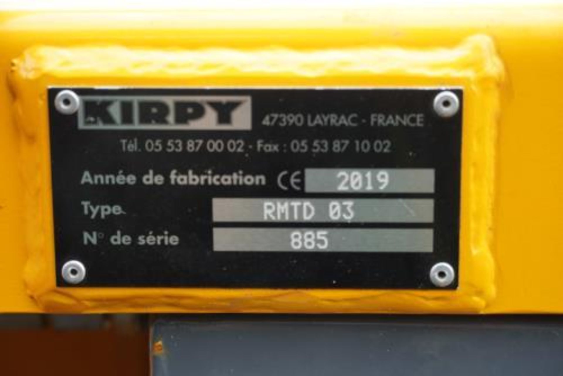 Used- Kirpy CBD Hemp Harvester, Model RMTD 03. Capable of cutting of 1800 to 2200 stalks/hour - Image 2 of 10