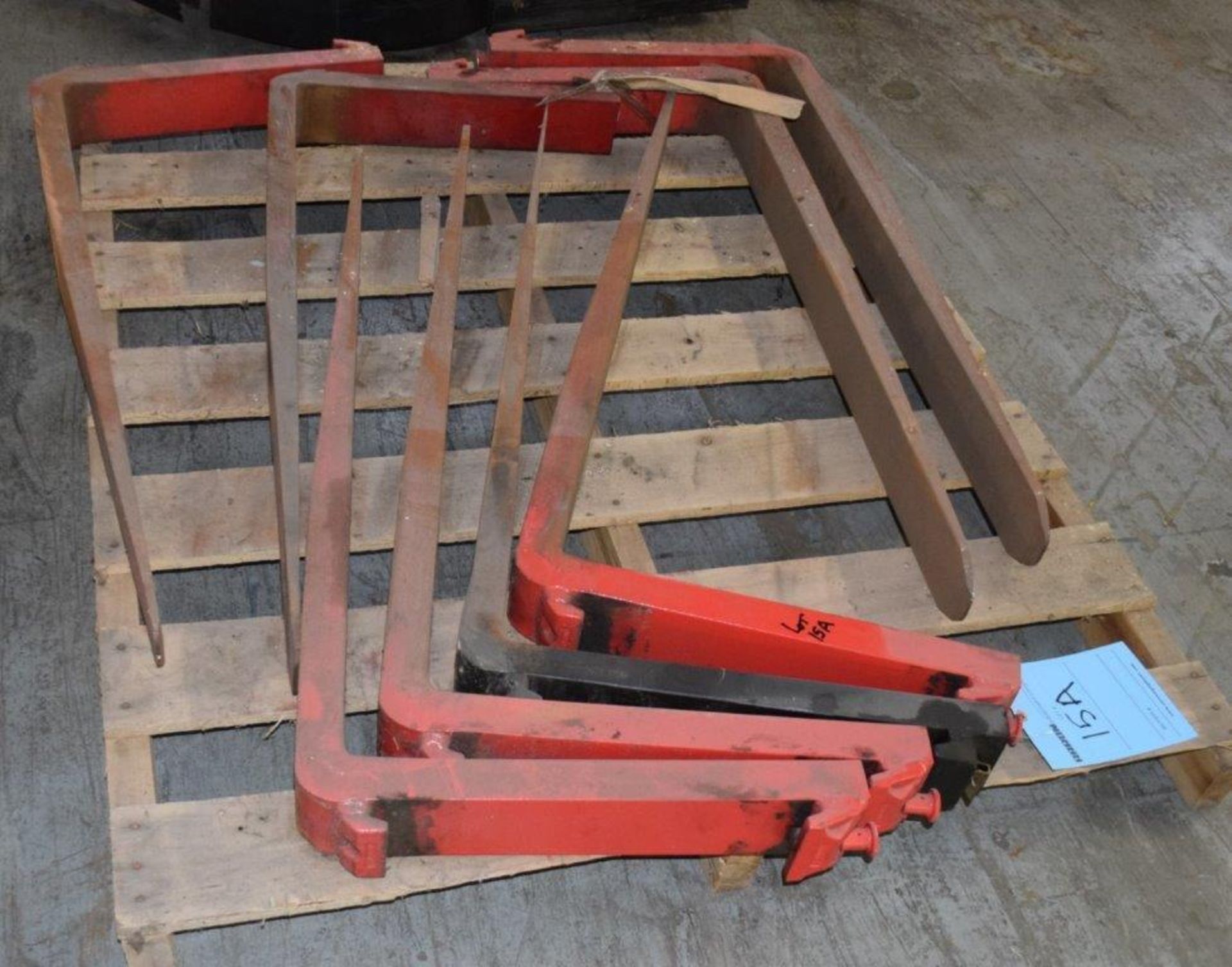 Lot of (8) Forks Last used with a Raymond Sit Down Electric Forklift, Model 445-C40TT. - Image 2 of 2