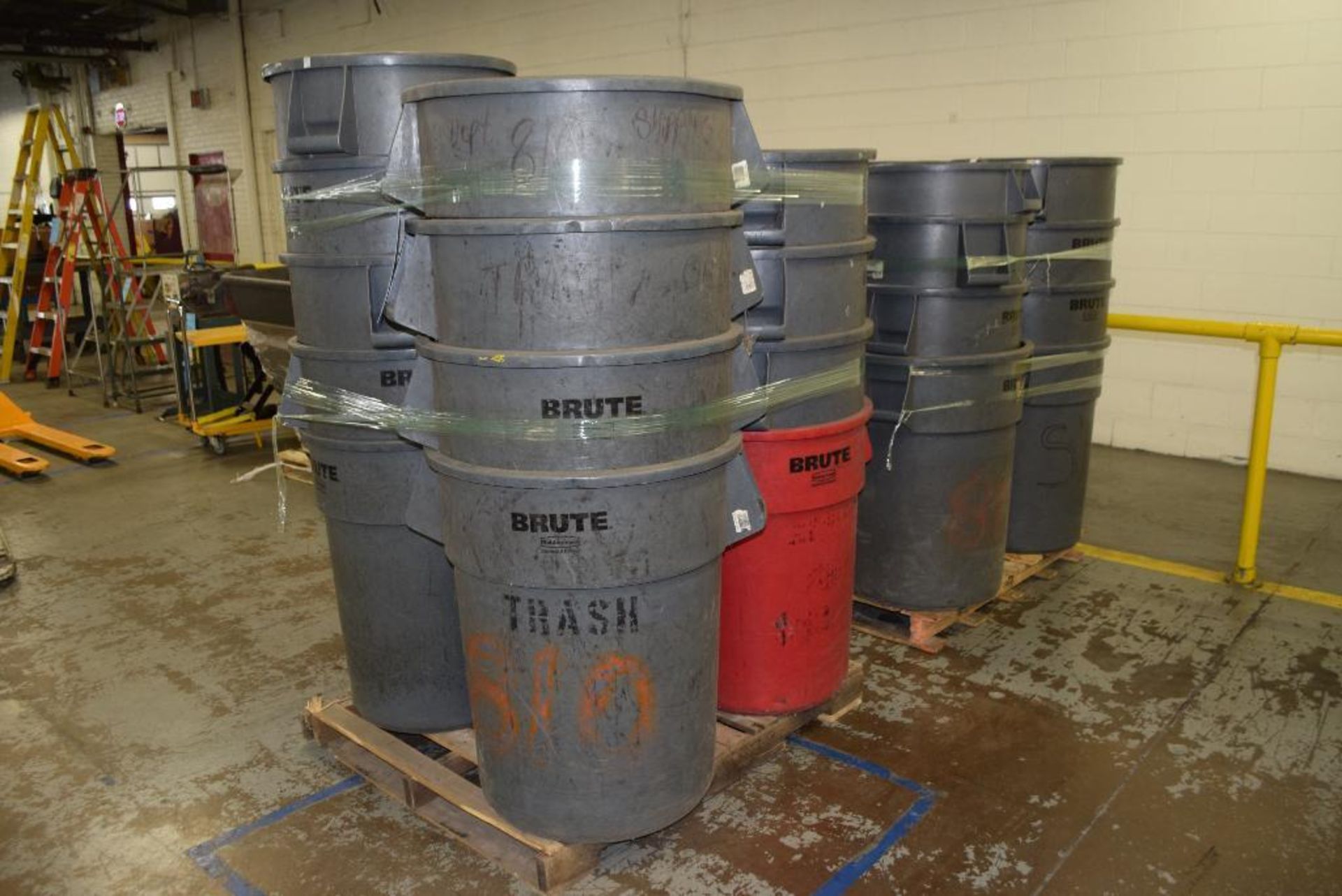 Lot of approximate (35) plastic garbage cans. - Image 2 of 2