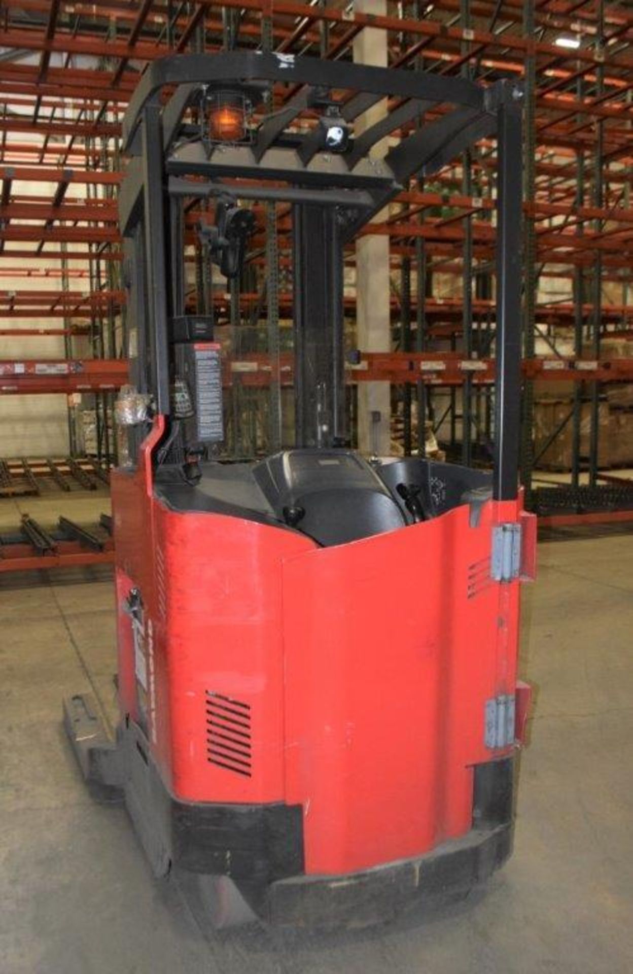 (1) Raymond Electric Stand Up Reach Forklift, Model 750-DR32TT, Serial# 750-12-AC35385. - Image 3 of 7