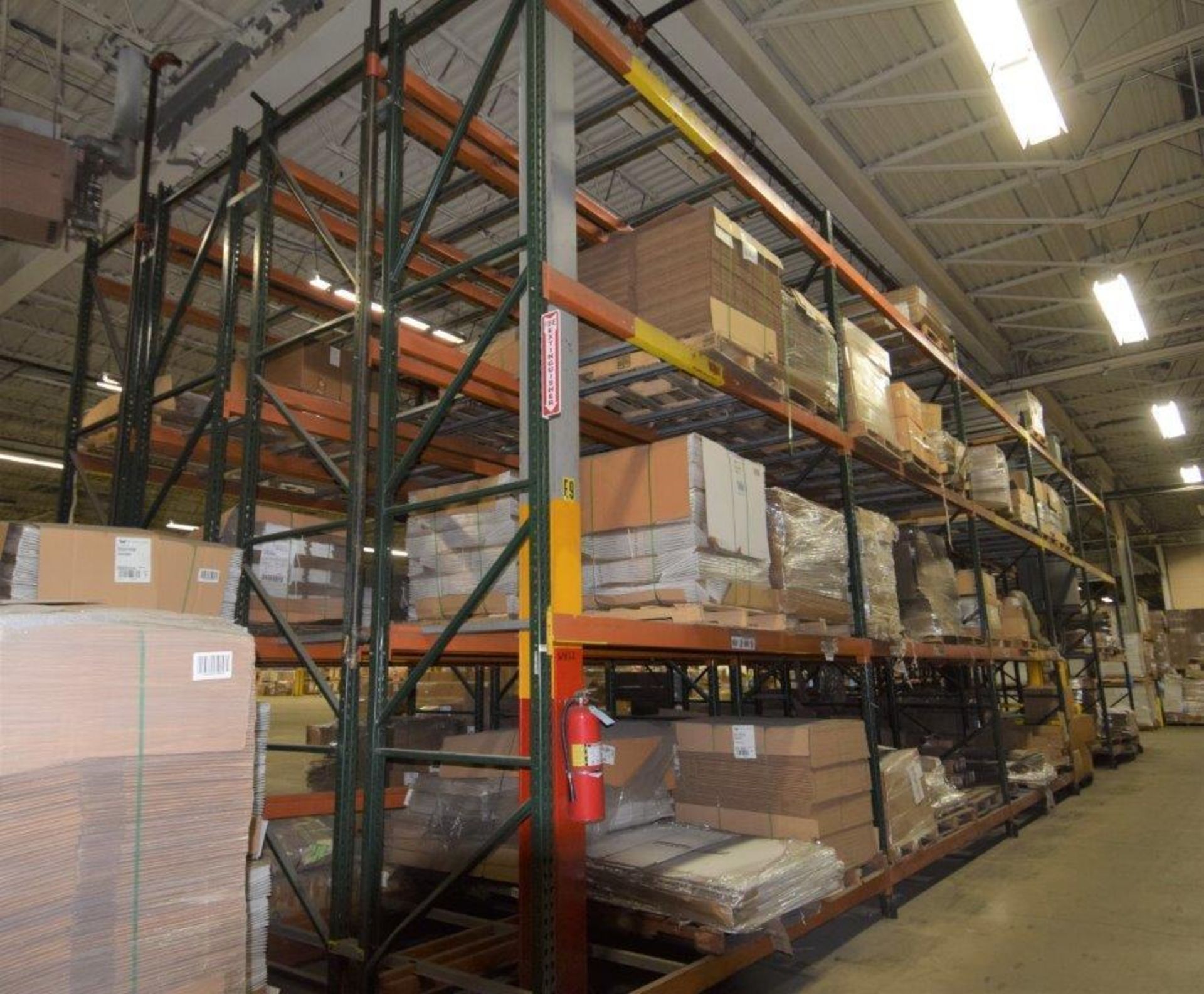Lot Of 42" Deep Teardrop Pallet Racking Consisting Of: (24) 17' tall uprights, (132) 136" wide cross - Image 6 of 6