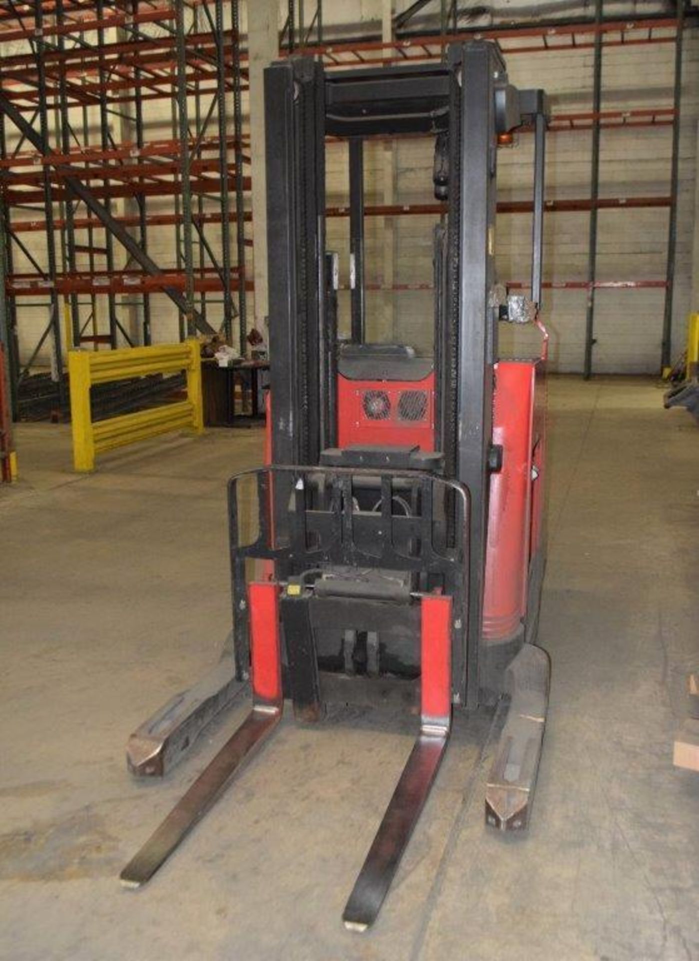 (1) Raymond Electric Stand Up Reach Forklift, Model 750-DR32TT, Serial# 750-12-AC35385. - Image 2 of 7