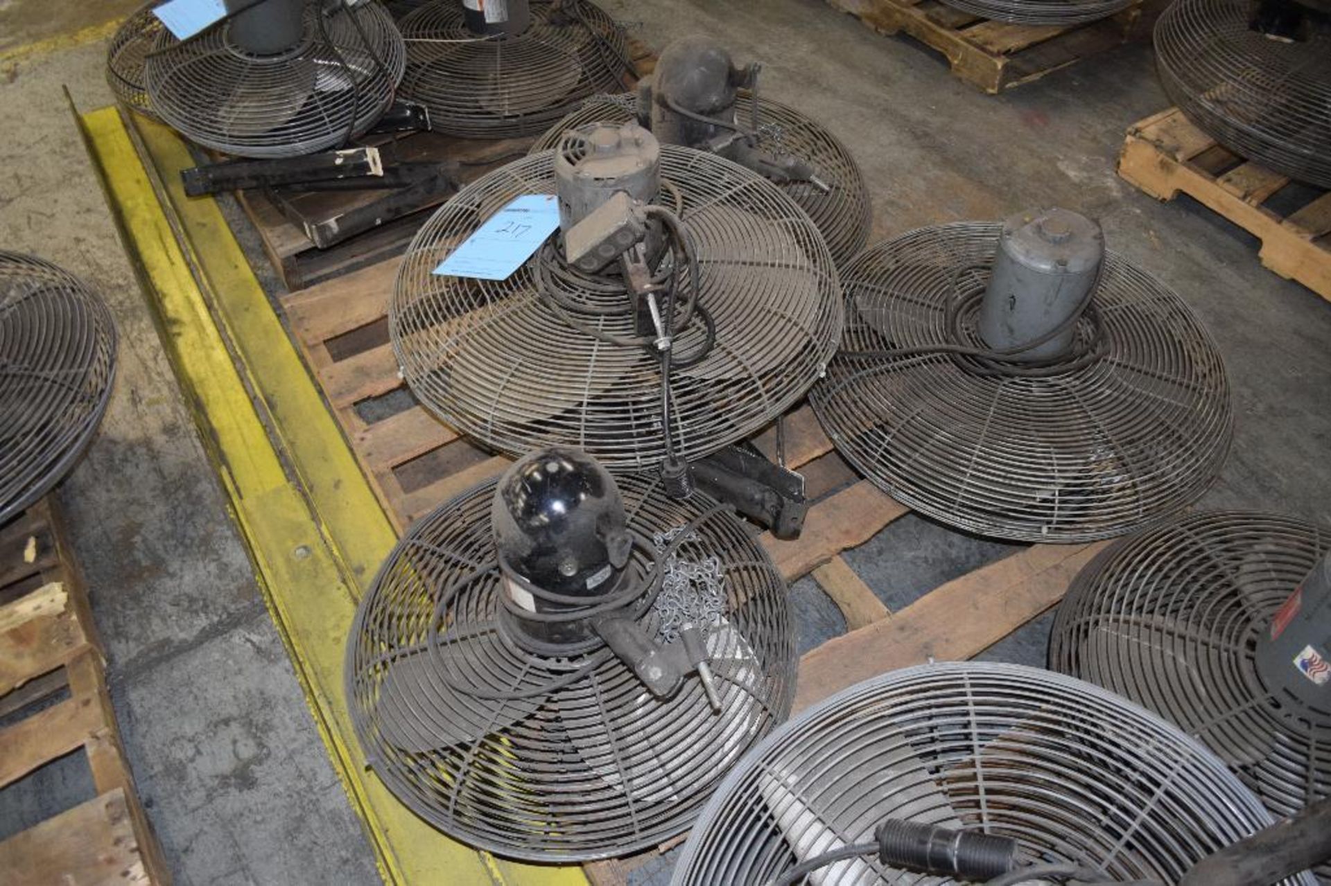 Lot Of (4) Wall Mount Fans. - Image 2 of 2