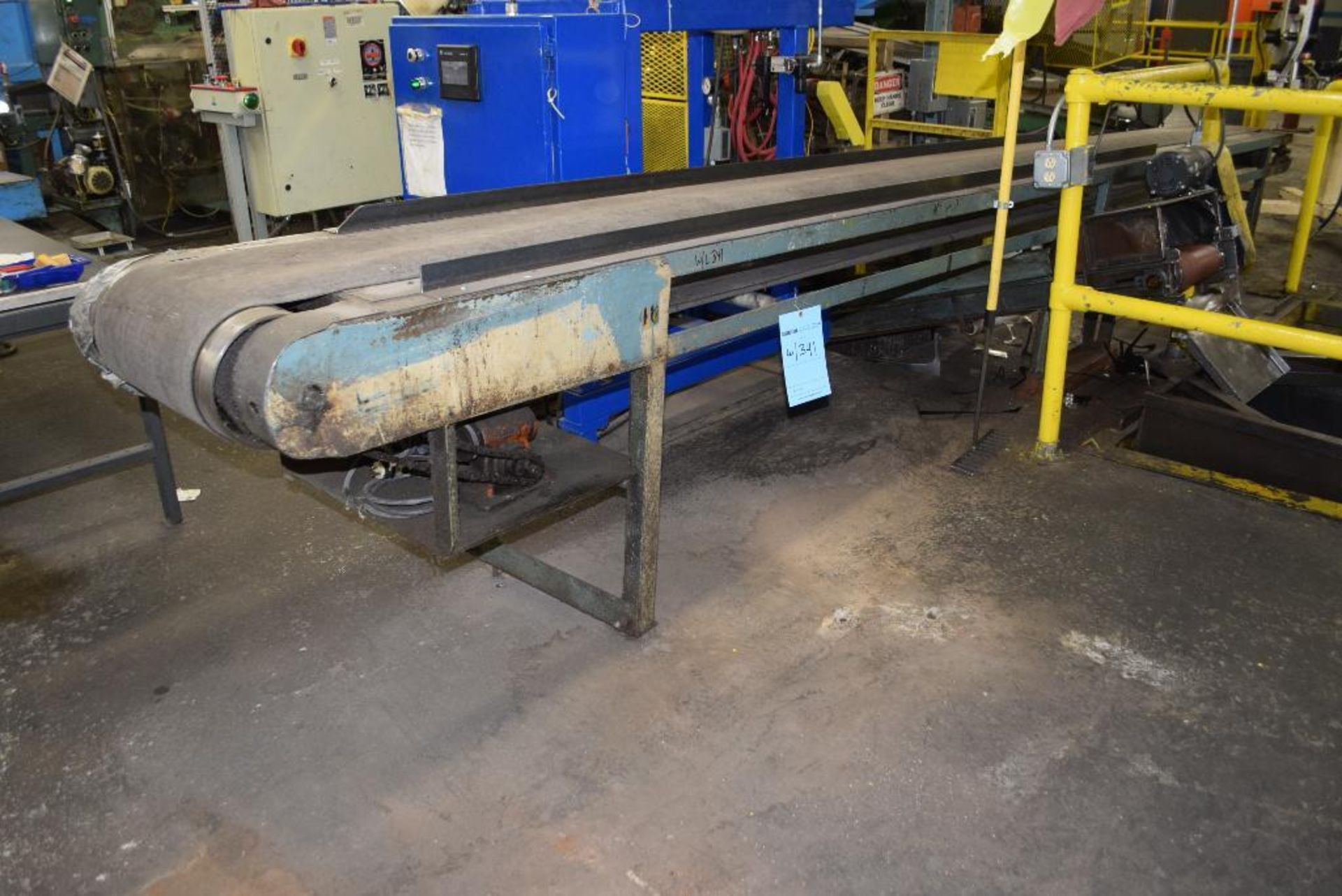 Lot Of (8) Belt conveyors. Approximate 4" wide x 6' long, 18" wide x 15' long, 17" wide x 6' long, 3 - Image 3 of 10