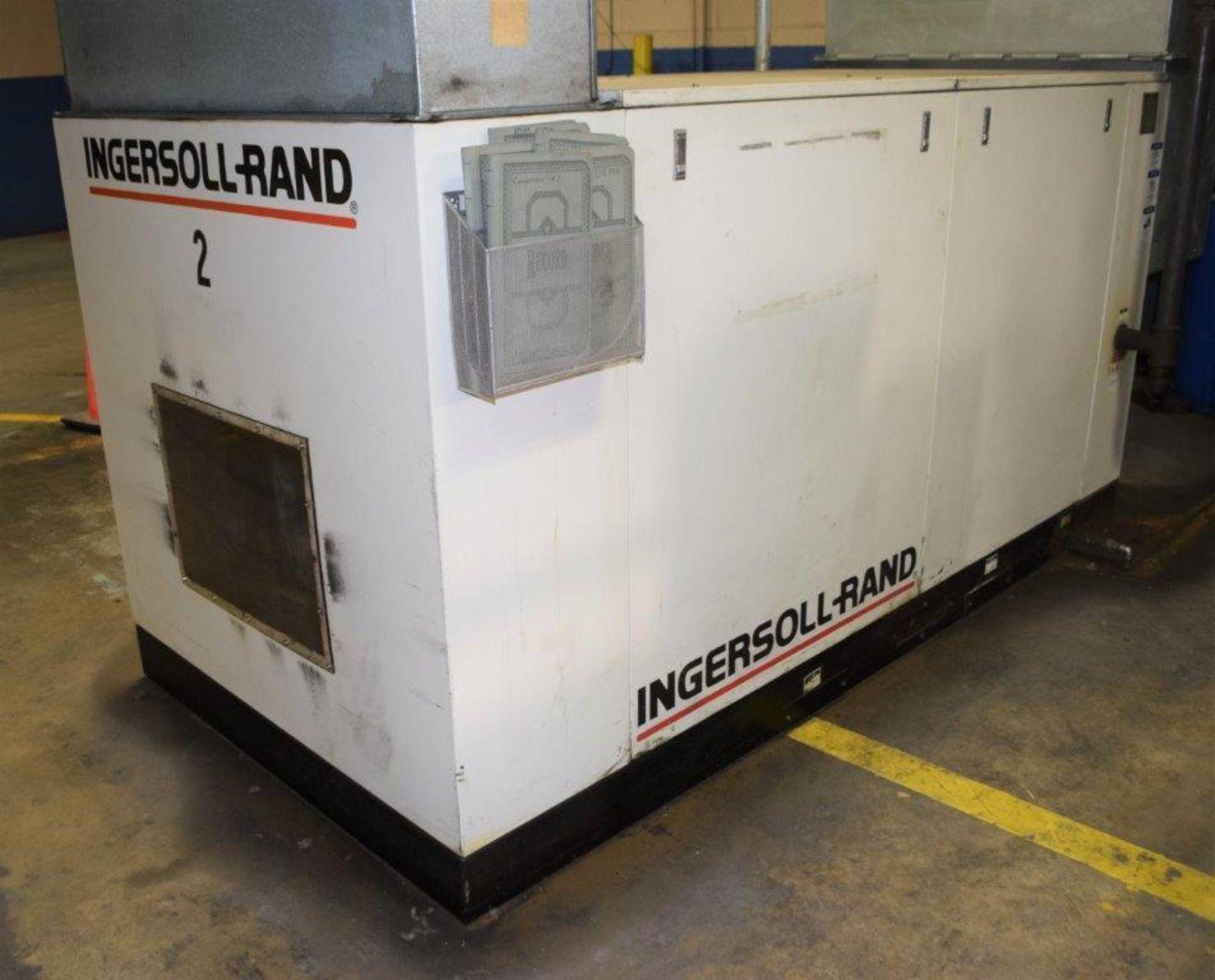 (1) Ingersoll-Rand SSR Rotary Screw Compressor, Model EP100A/C, Serial# F16604U96118, 100HP, 446 CFM - Image 2 of 8