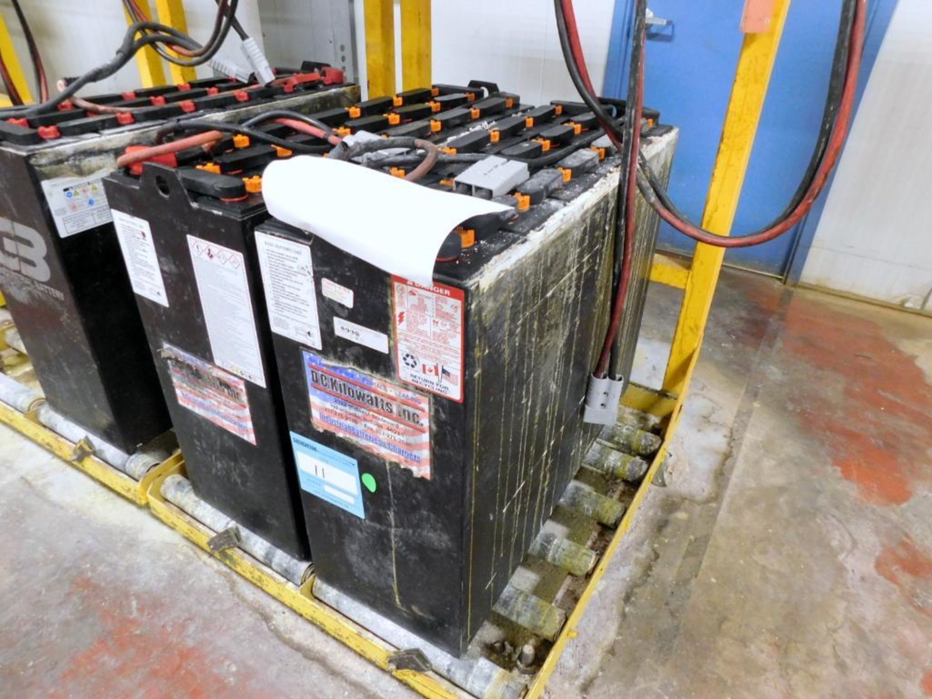 DC Kilowatts Inc. 36 Volt Forklift Battery, Type 18-125V-11, Serial # R-70205 J15. (REPORTED