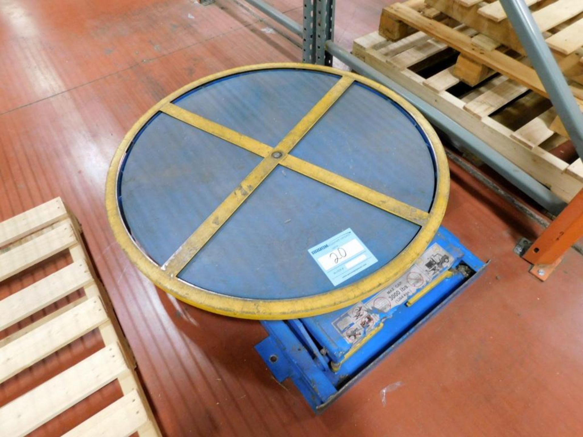 Hydraulic Lift Table, 42" Diameter, 3,000 # Capacity.