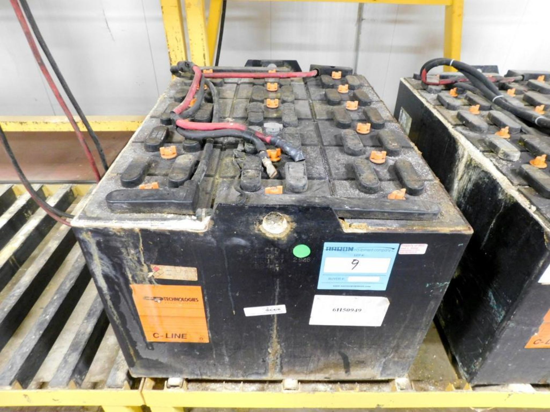 C&D Technologies C-Line Industrial Forklift Battery, Serial # 6H50949.