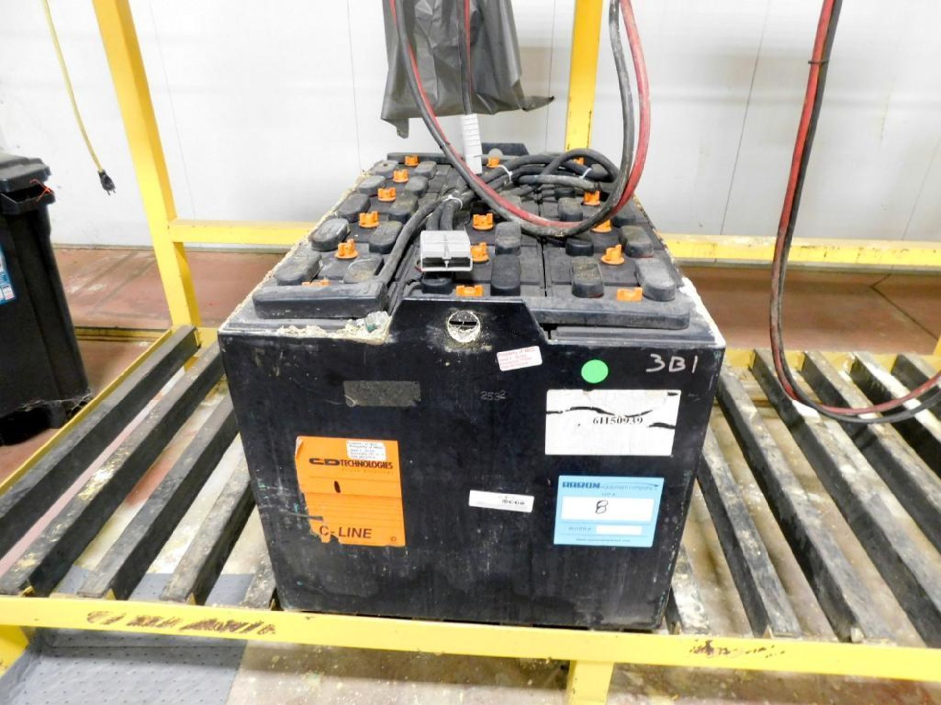 C&D Technologies C-Line Industrial Forklift Battery, Serial # 6H50939.