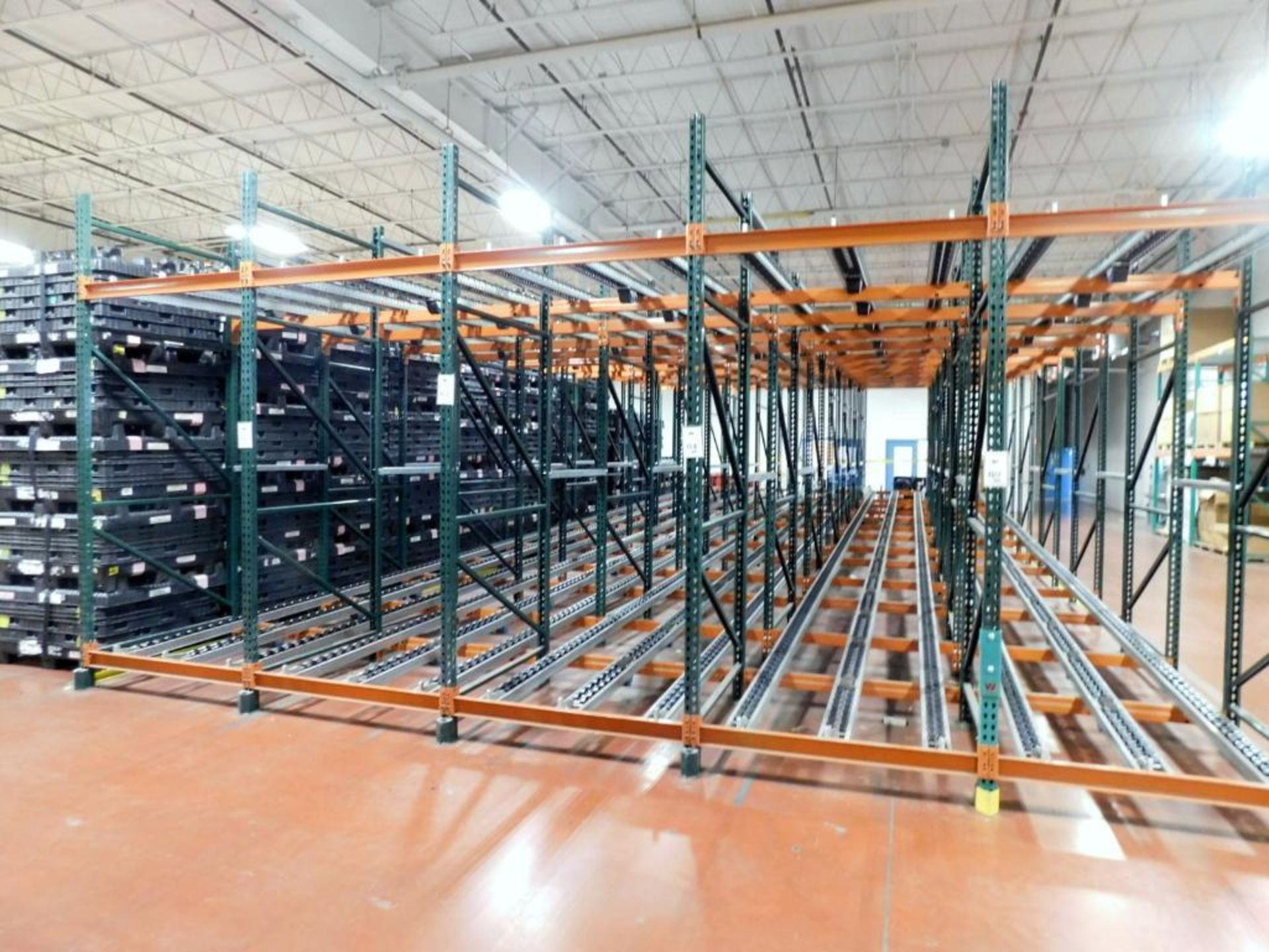 Flow Type Roller Conveyor Pallet Racking, Approximate 24' x 60' x 11'. (NO CONTENTS) - Image 2 of 4