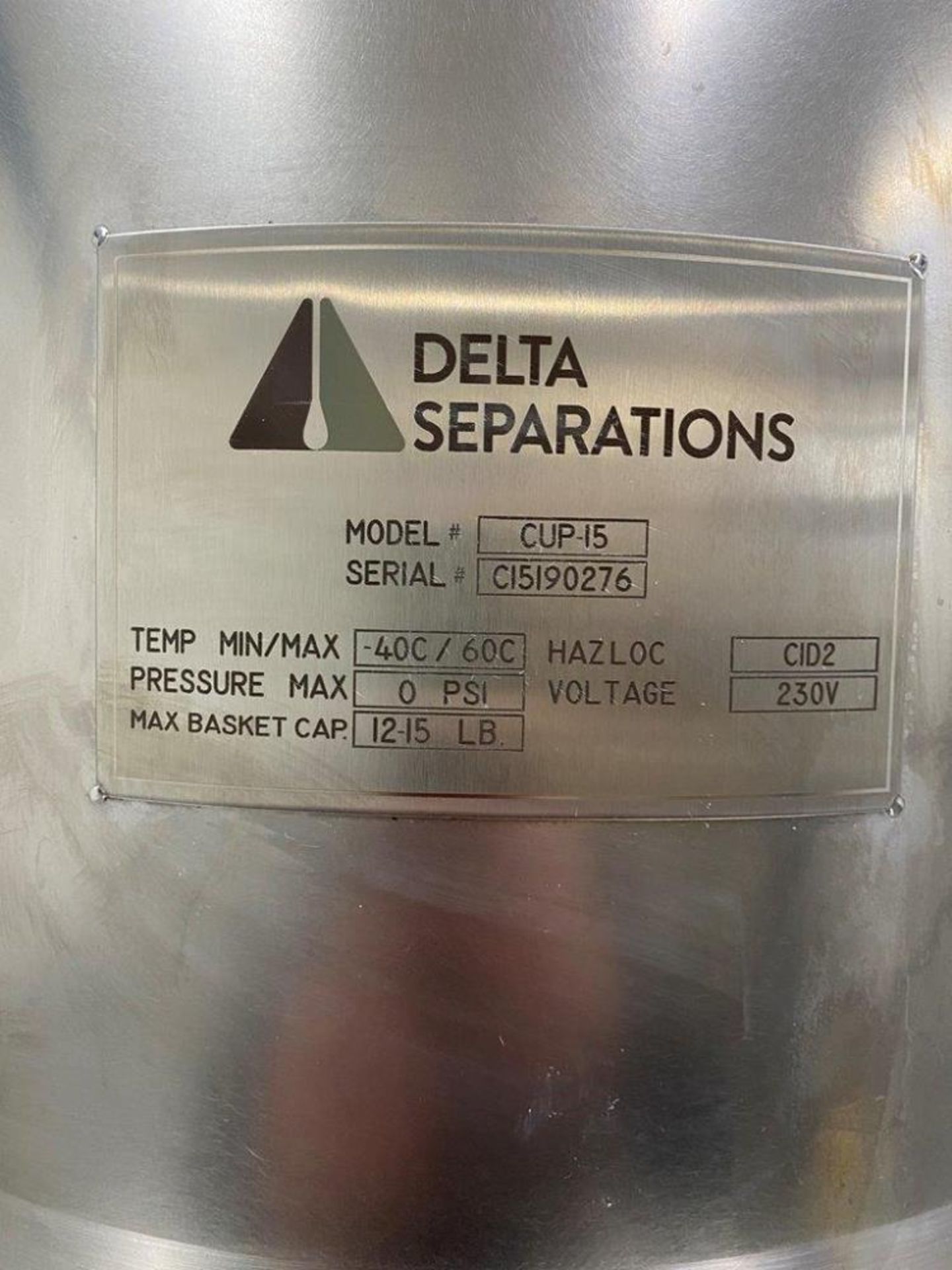 Delta Separations Ethanol Extractor - Image 4 of 4