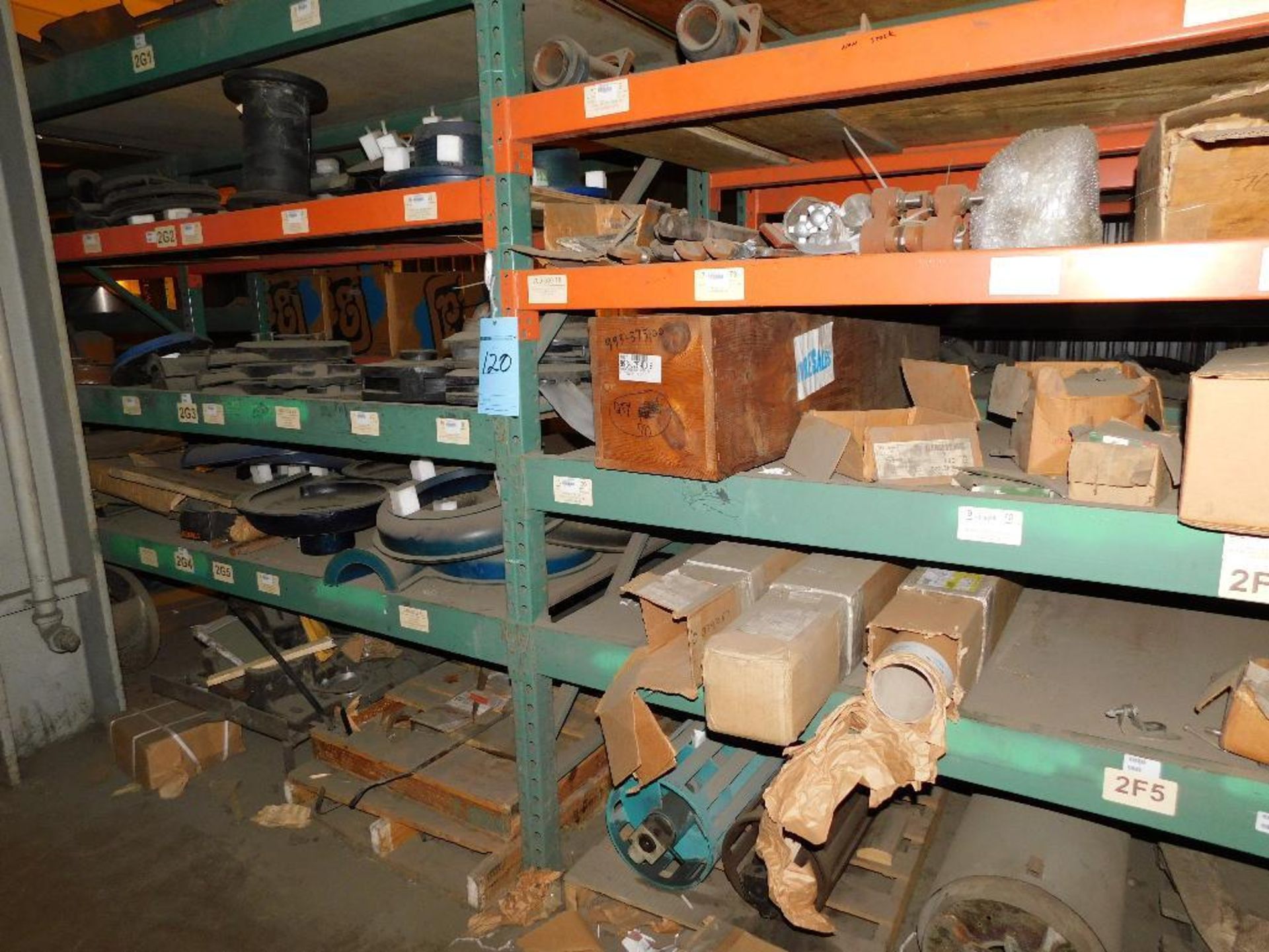 Assortes (2) Ros 8' Pallet Rack with Contents of Conveyor and Pump Parts. - Image 5 of 5