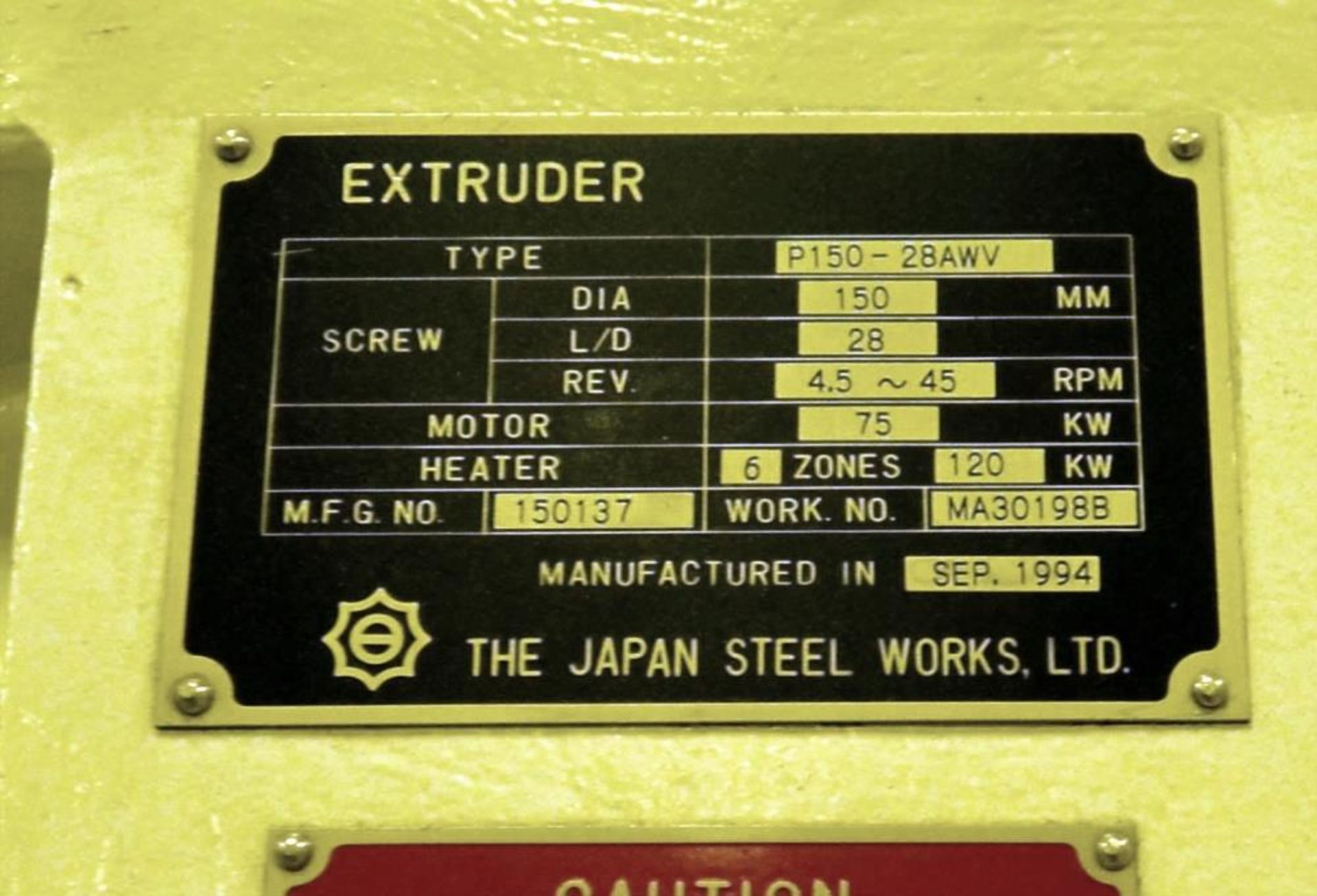 JSW Japan Steel Works Rubber Sheet Line - Image 6 of 71