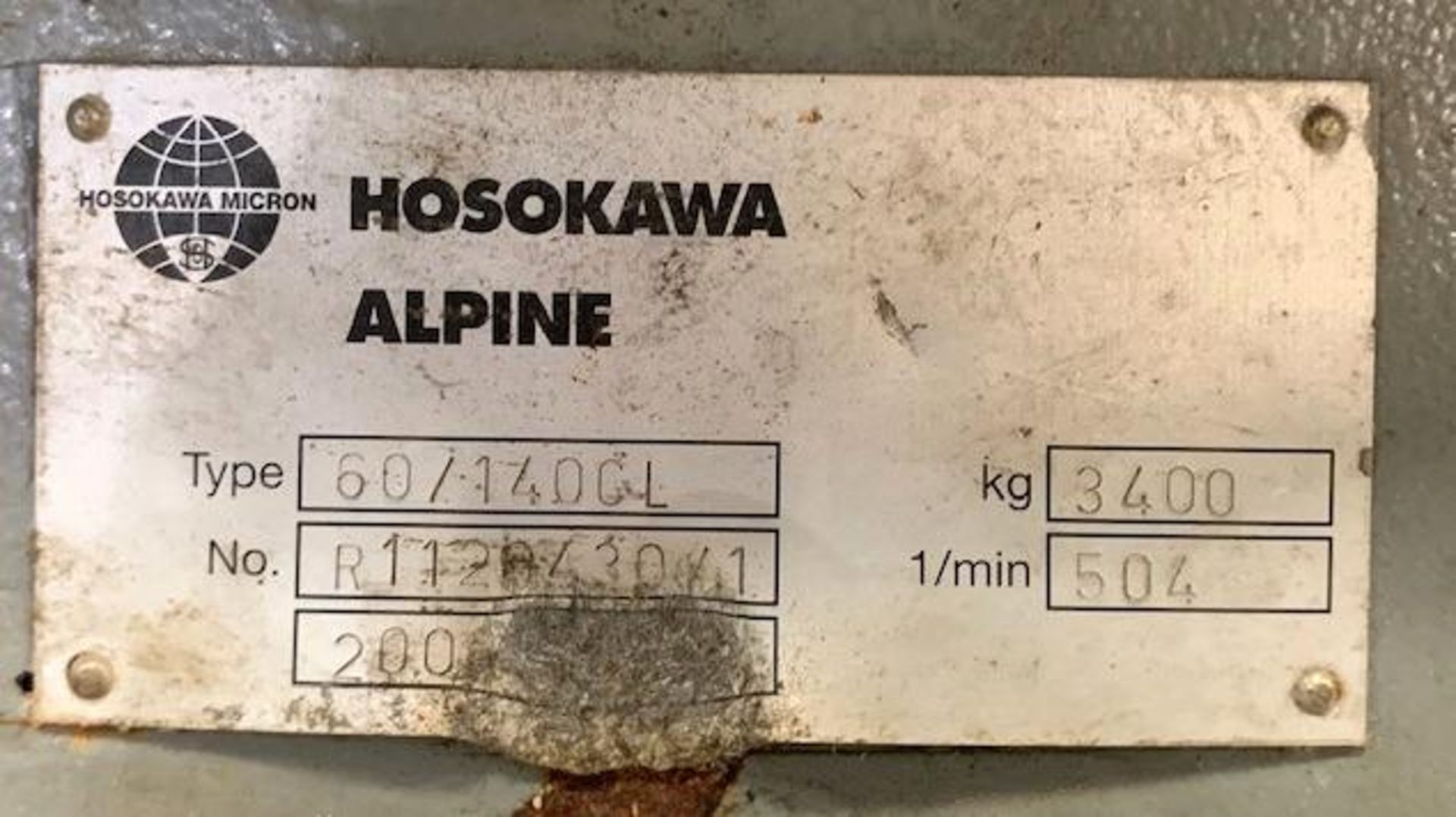 Hosokawa Alpine CL Series Granulator, Model 60/140 CL - Bild 19 aus 26