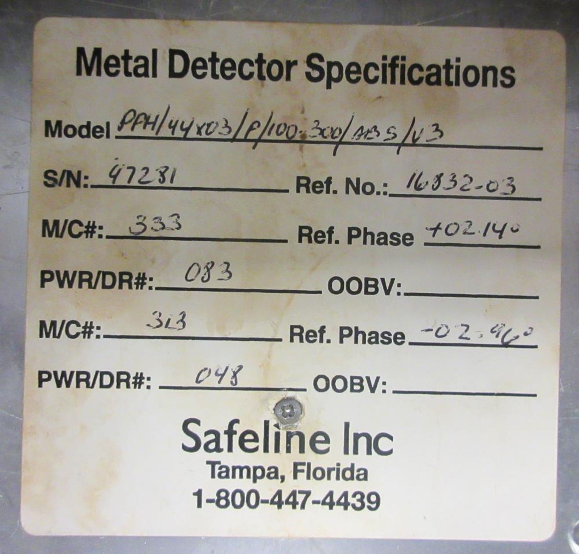 Safeline Metal Detector - Image 9 of 10