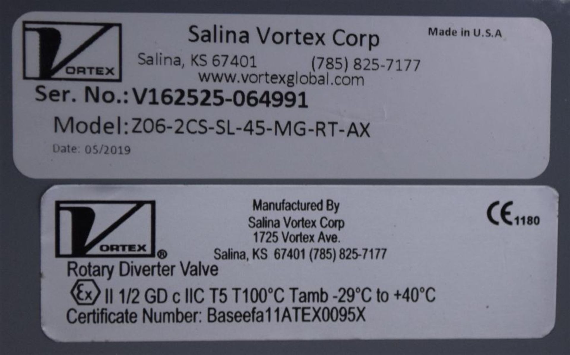 UNUSED Salina Vortex Diverter Valve - Image 7 of 7