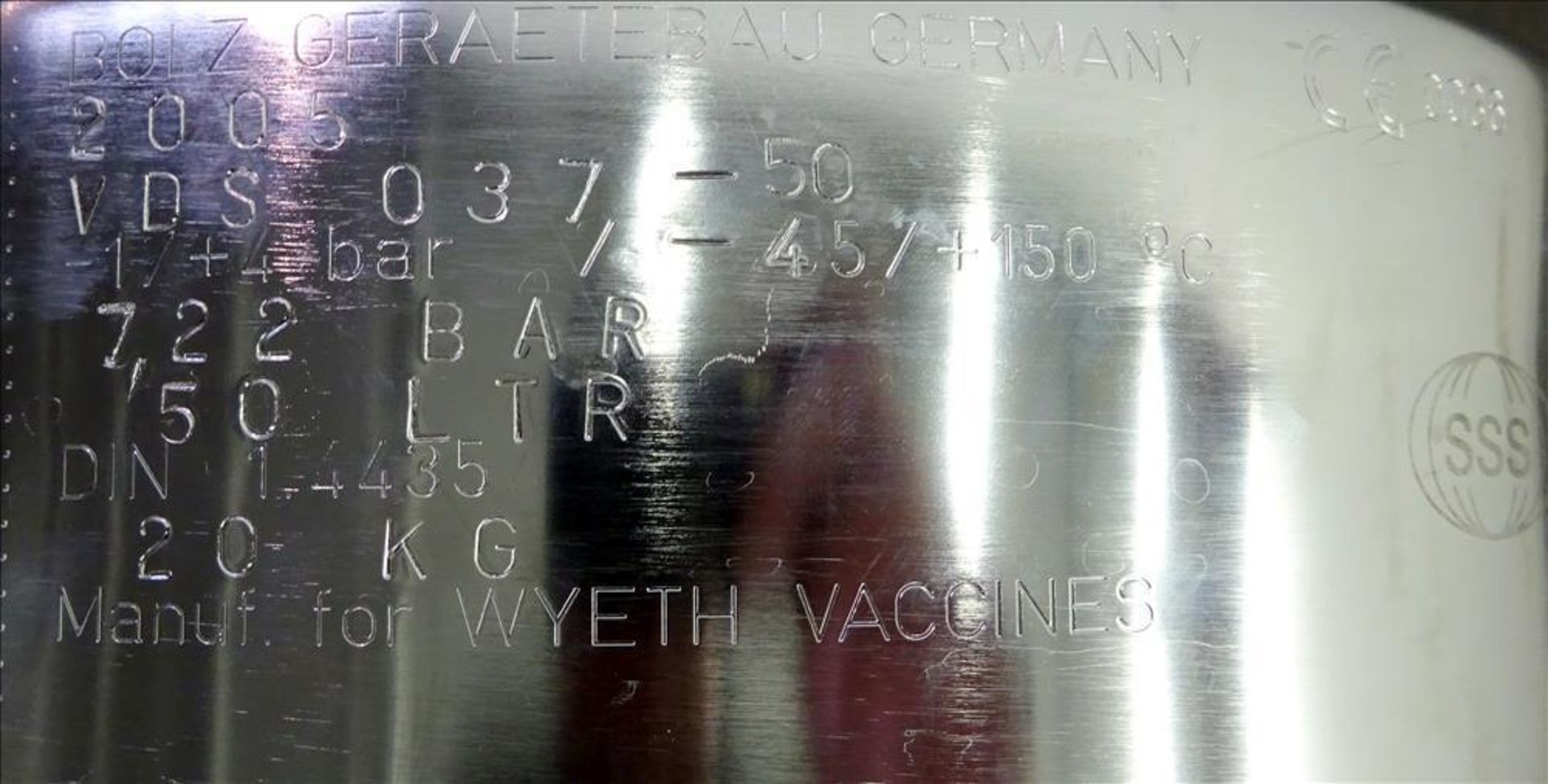 Bolz Rutten Stainless Steel Tank - Image 7 of 7