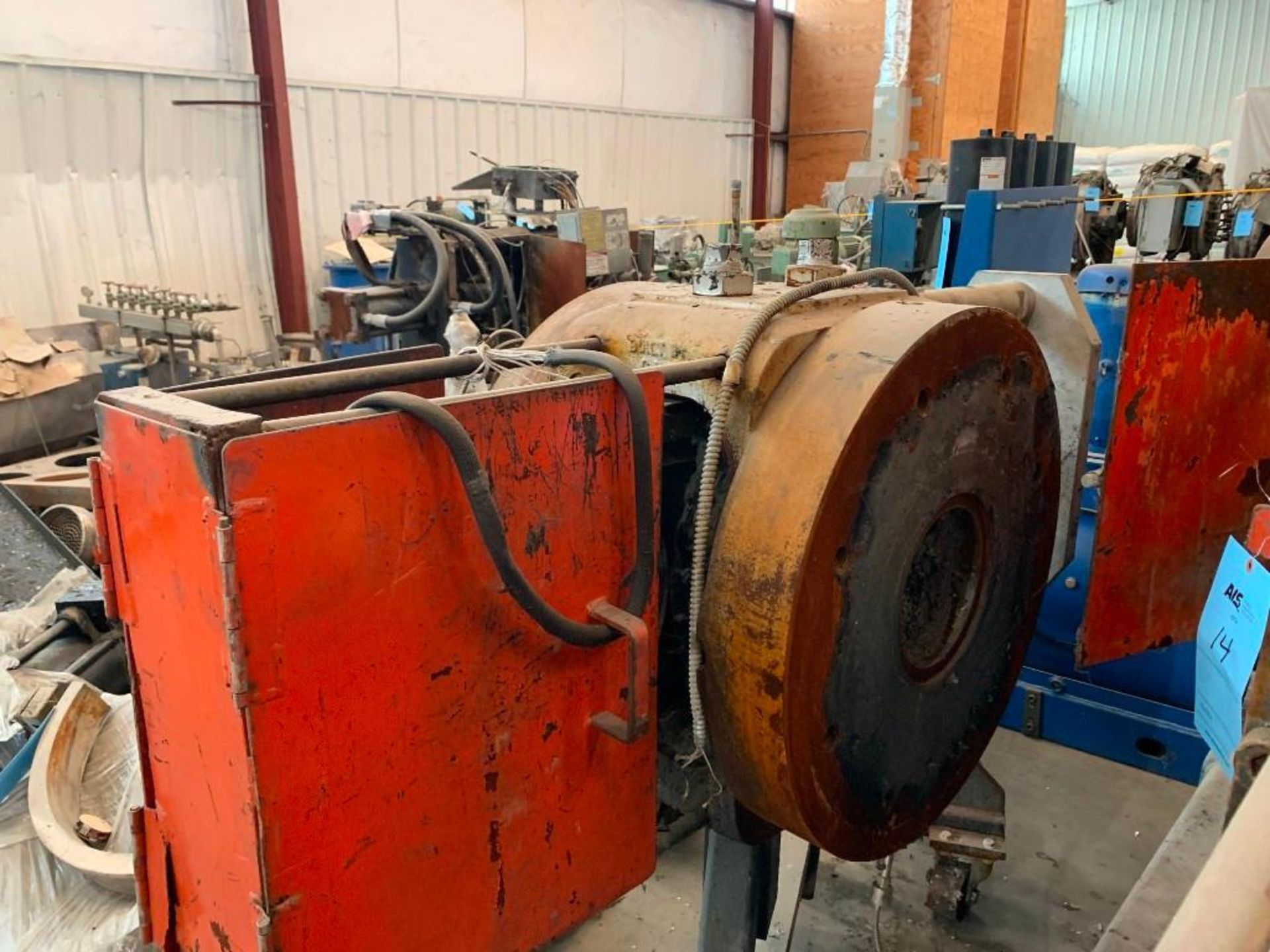 Used- Beringer 12" Hydraulic Slide Plate Screen Changer. Model 1200. (2) 12" nominal breaker plates. - Image 2 of 3