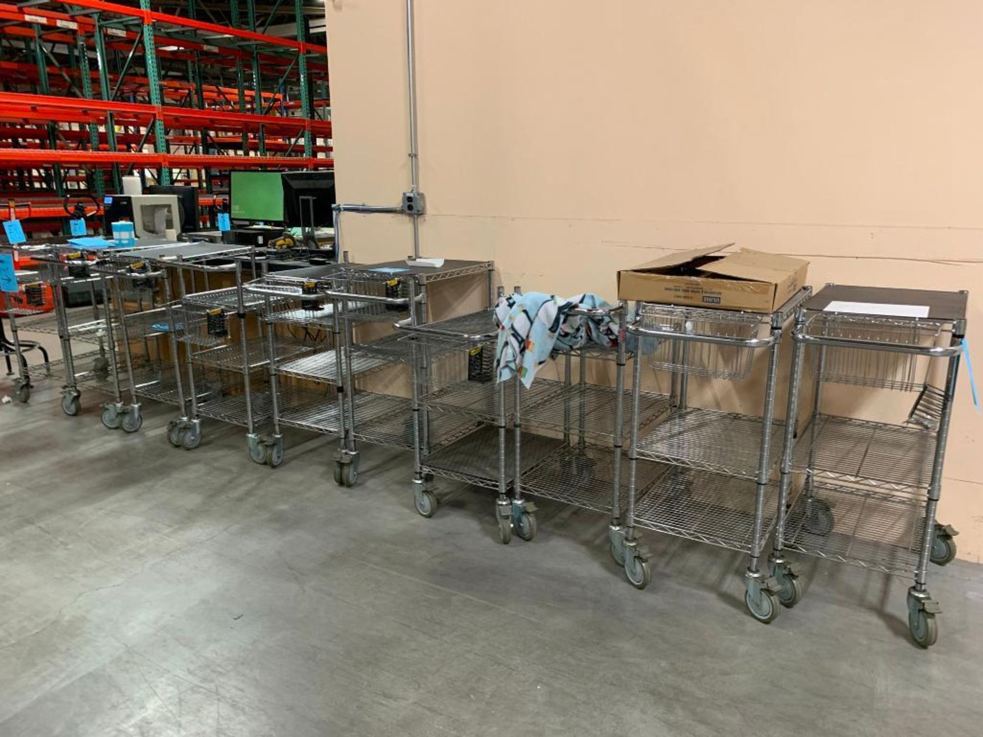 LOT: Assorted Uline Metro Rack Carts