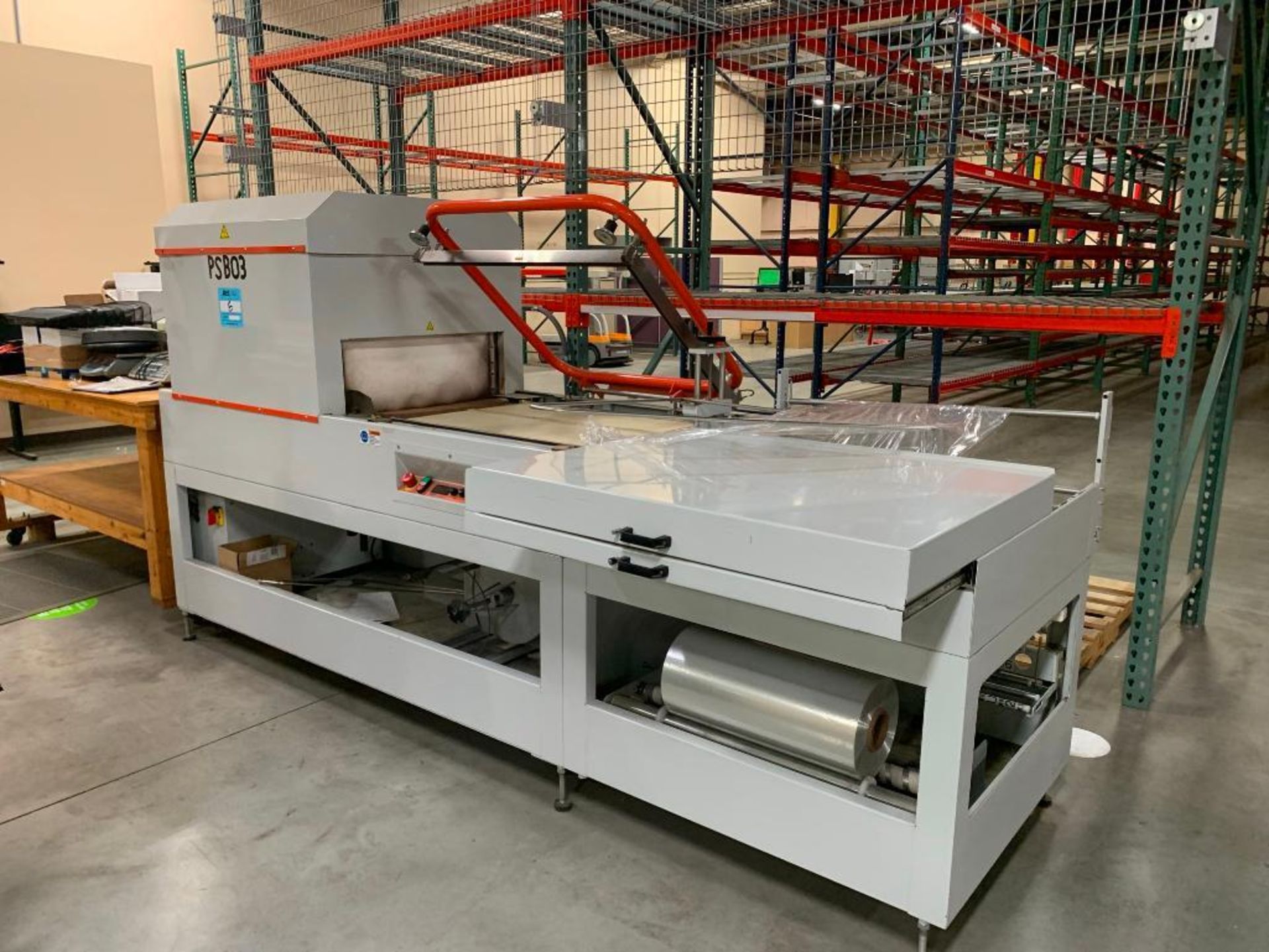 2014 Clamco DEM 6 Combo Semi-Automatic Heat Sealer, Tunnel, and Inverter System Model 986-000046, S/