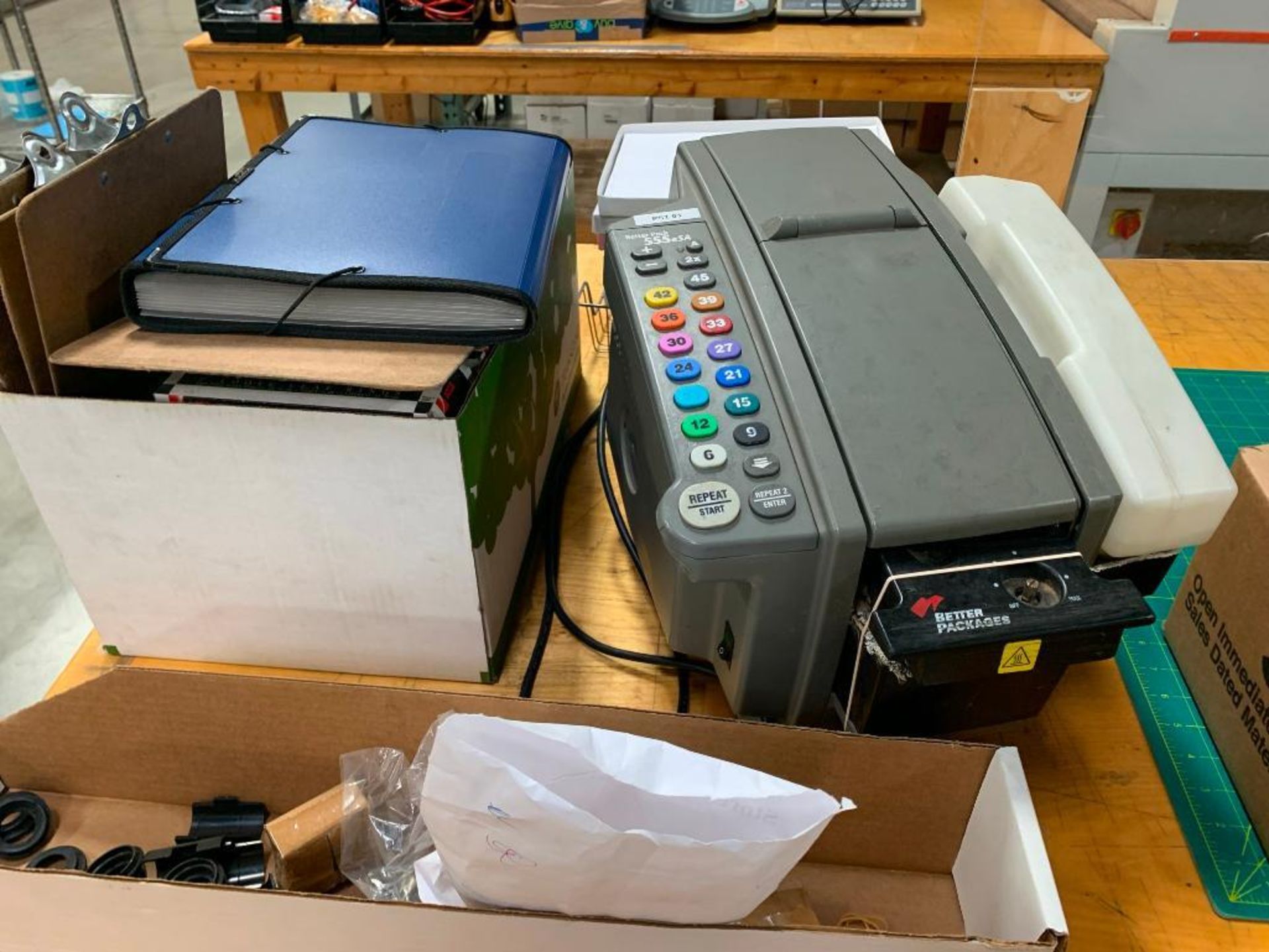 LOT: (2) Benchtop Digital Scales, (3) Better Packages Machines, and Assorted Office Supplies on (2) - Image 5 of 10