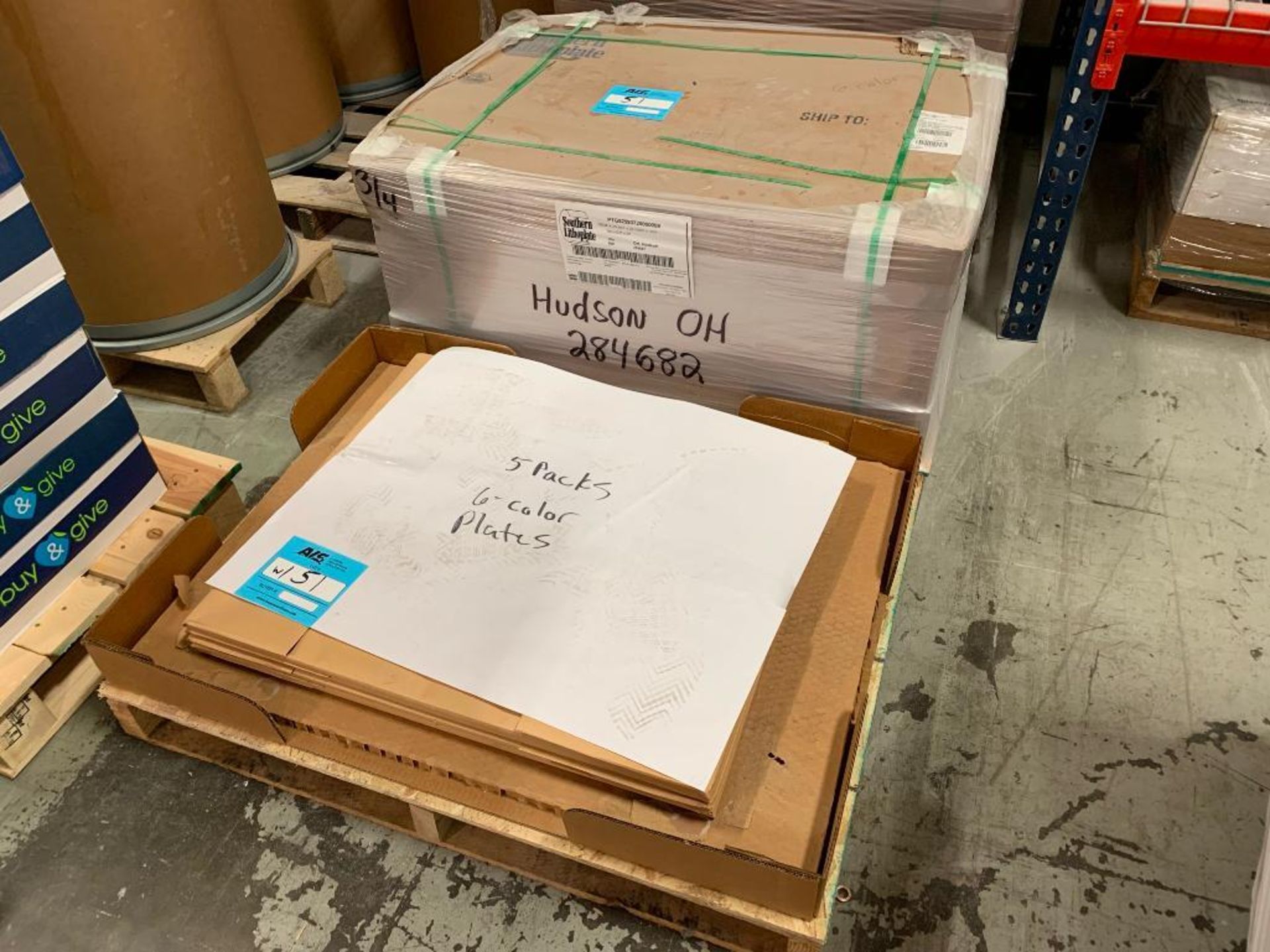 LOT: Est. (500) Ryobi 750 XL Plates on (2) Pallets, GEM-5 29.937" x 25.000" x .008"