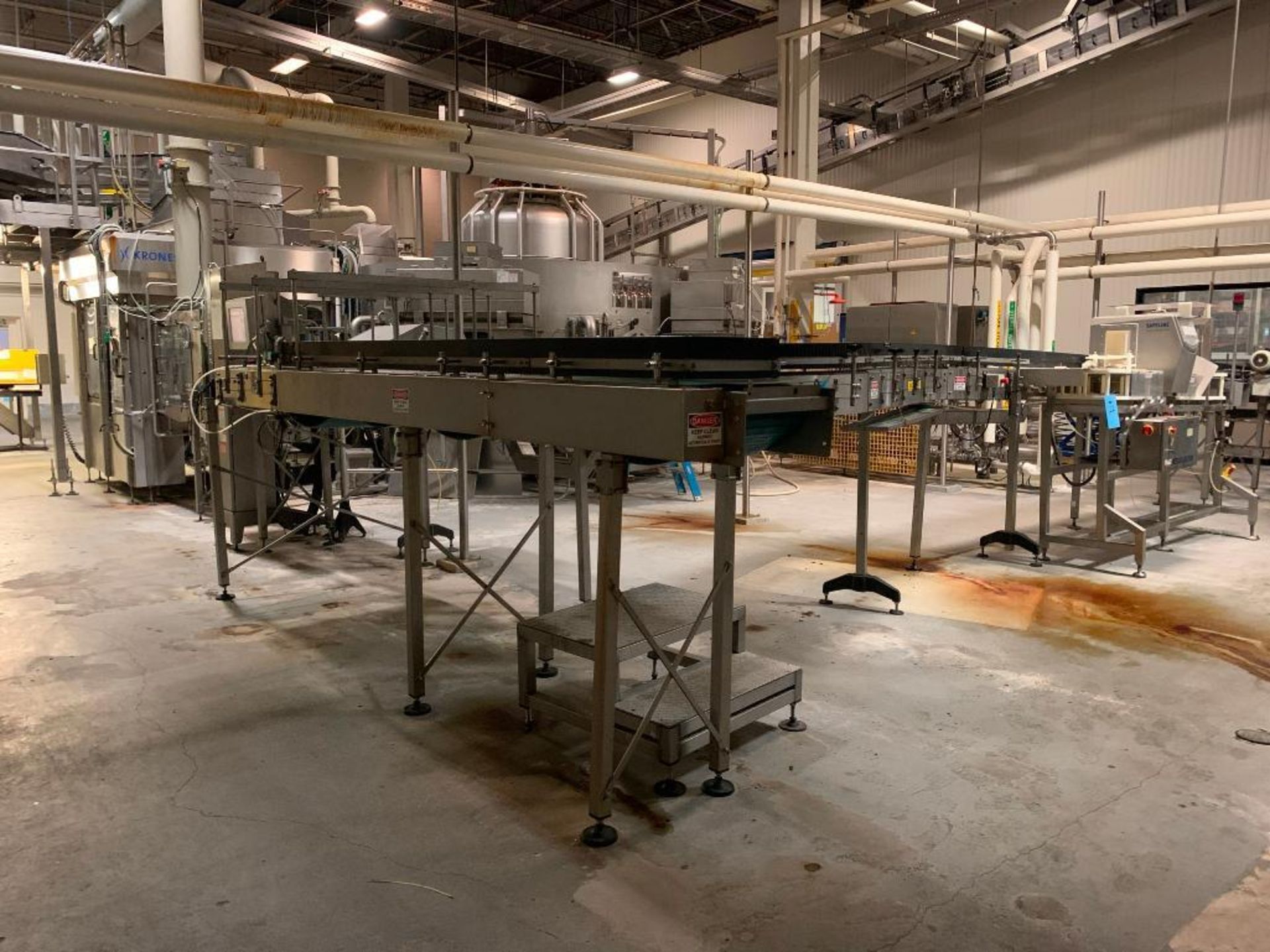 LOT: All Krones Synco Bottle Conveyor in Filling Room - Image 2 of 7