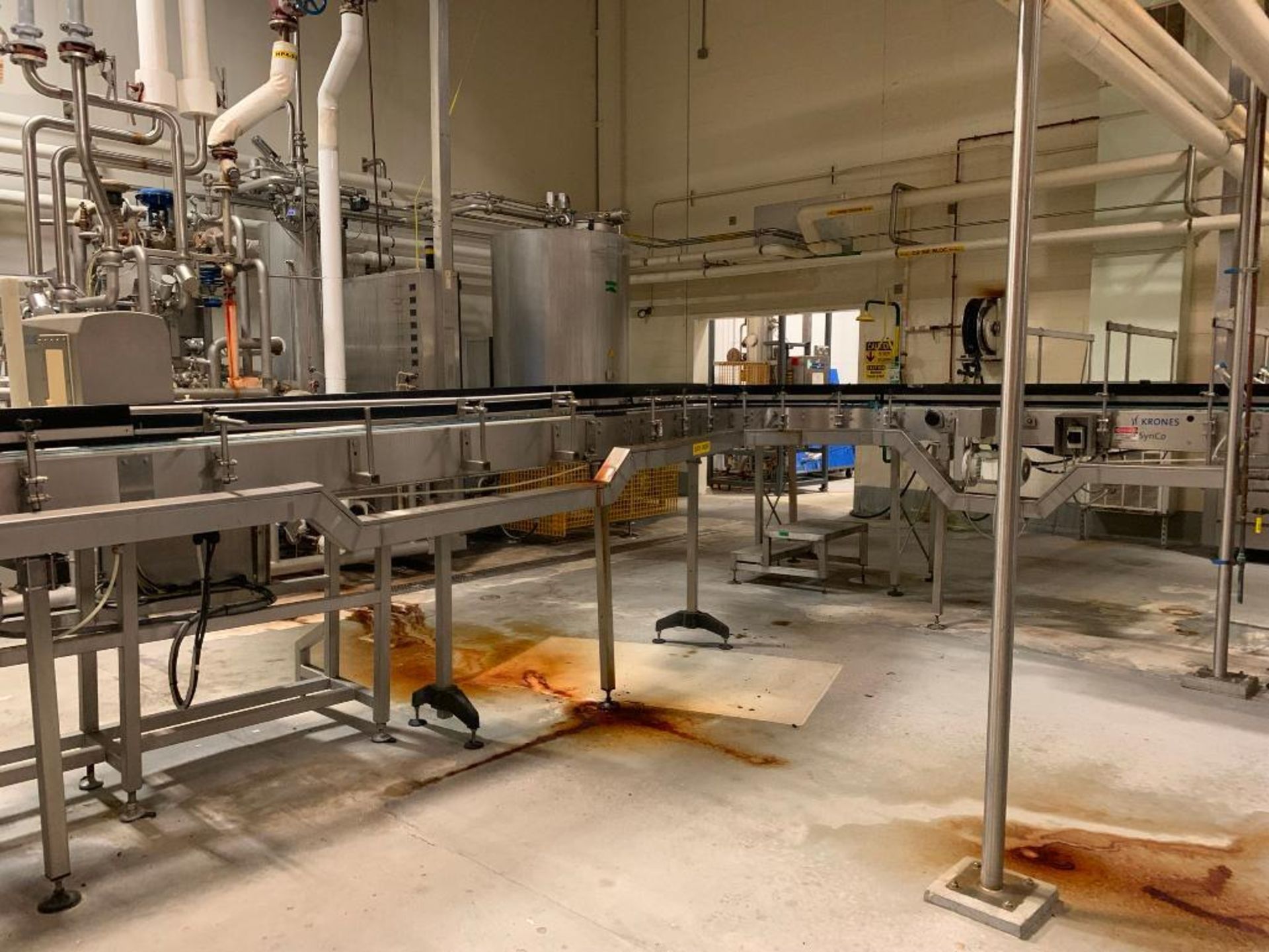 LOT: All Krones Synco Bottle Conveyor in Filling Room - Image 5 of 7