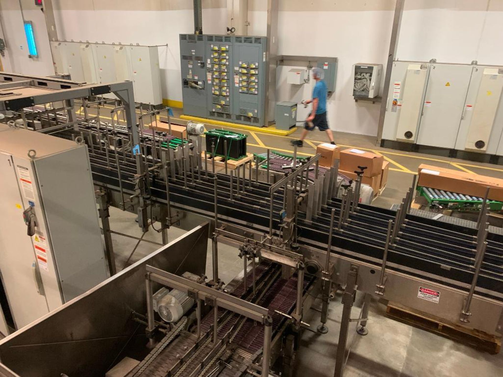 LOT: All Krones Bottle Laner/Diverter Conveyor throughout Packaging Area - Image 9 of 14