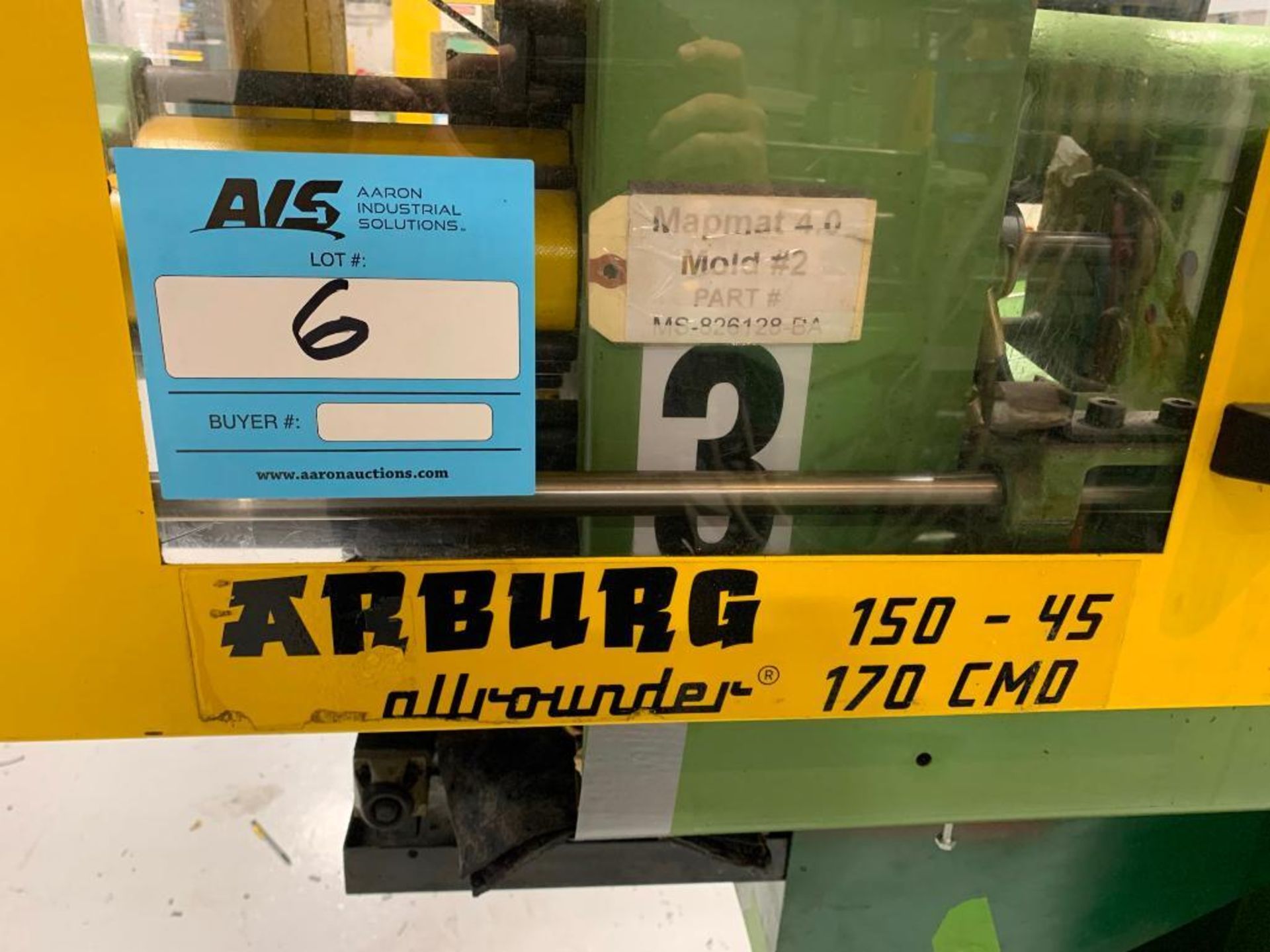 Arburg Allrounder Injection Molding Machine Model 170CMD 150-45 (1989) - Image 3 of 9
