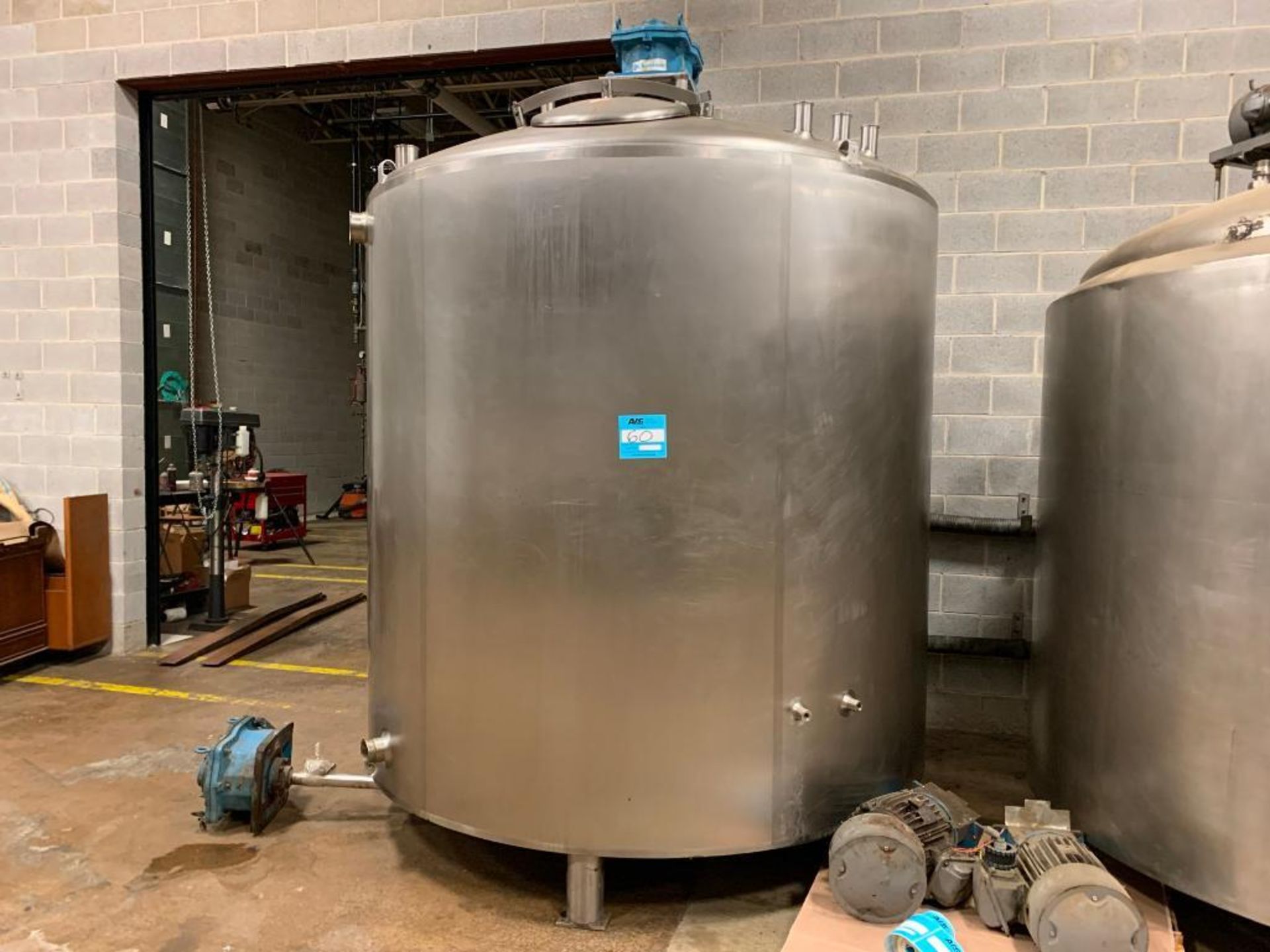 Stainless Steel Dimple Jacketed Tank.