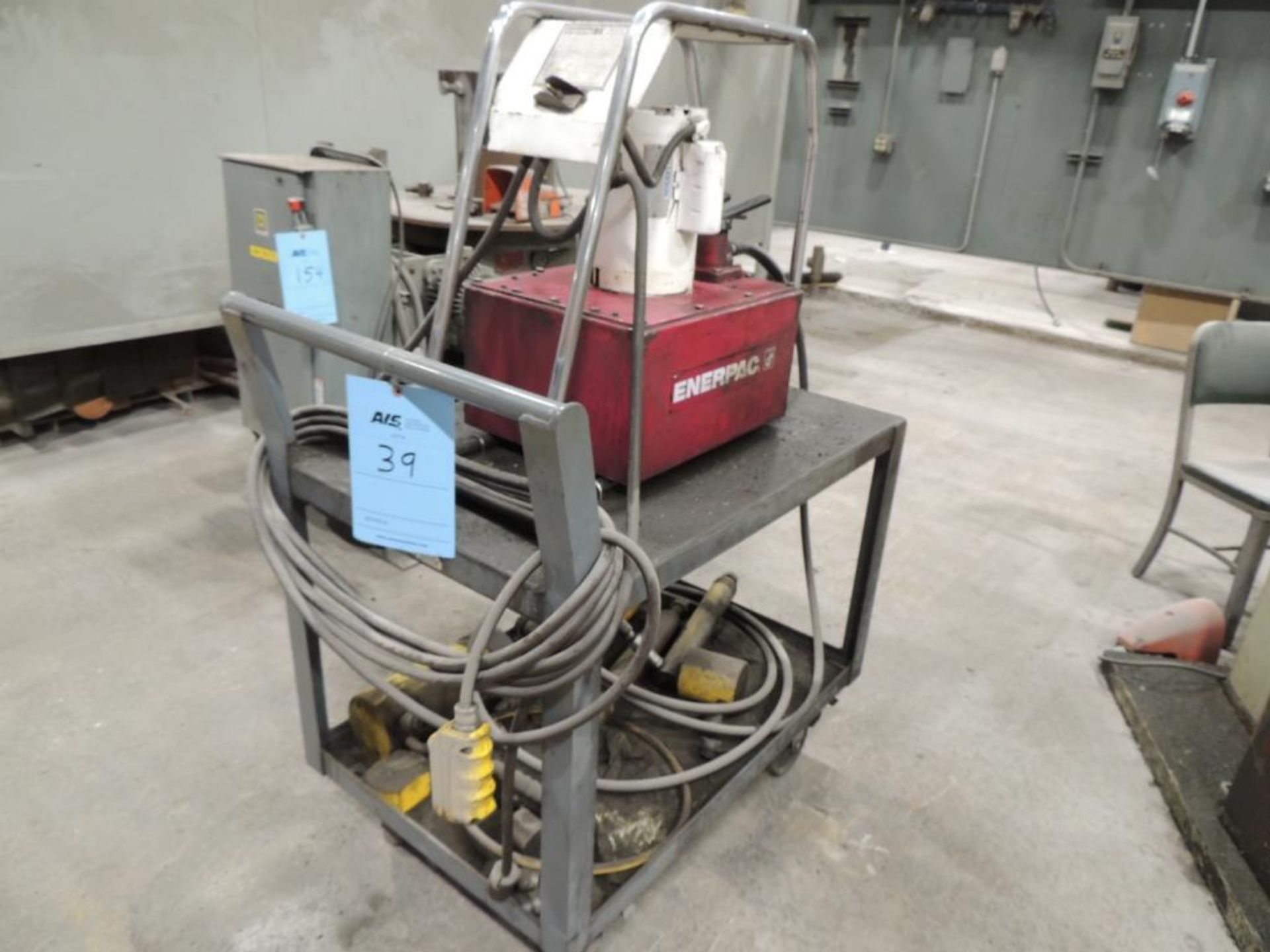 ENERPAC EES425 HYDRAULIC PRESS UNIT, W/ (5) HYDRAULIC RAMS, 1 HP, 115/230 VOLT, 1 PH, 60 HZ (Buildin - Image 2 of 2