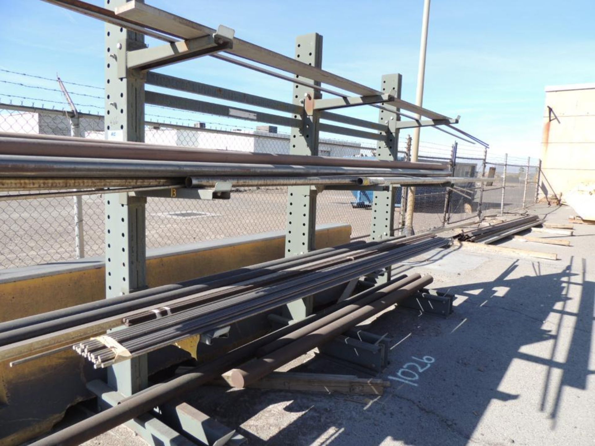 Cantilever Rack, Single Sided, Triple Leg, 5' Spacing, 2' Arms, Rack Only (DELAYED REMOVAL) (Yard)