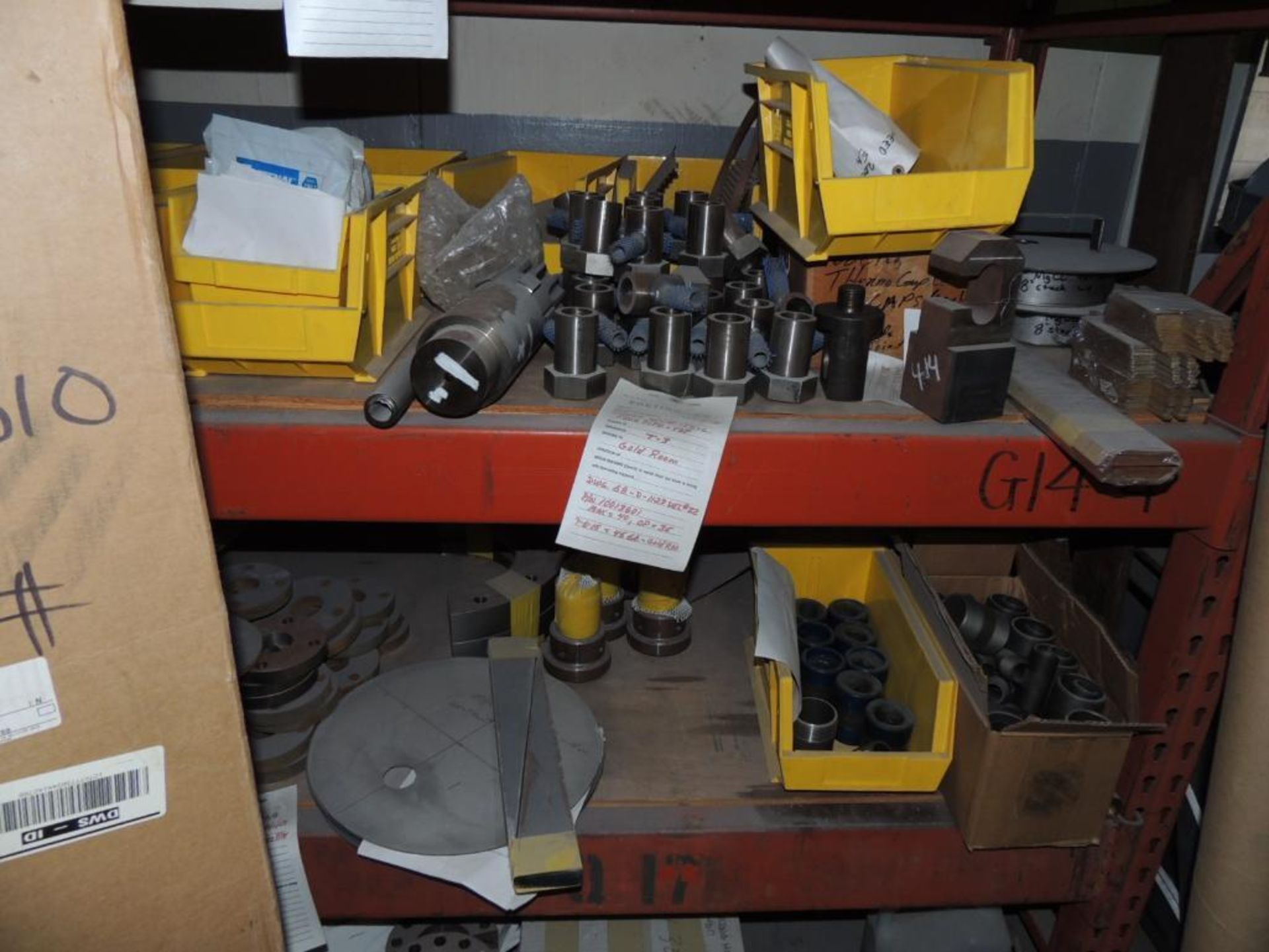 Contents of Gold Room/Critical Parts Storage Area: Scrapper Assembly Parts, Bellows Rings, Inconel B - Image 10 of 23