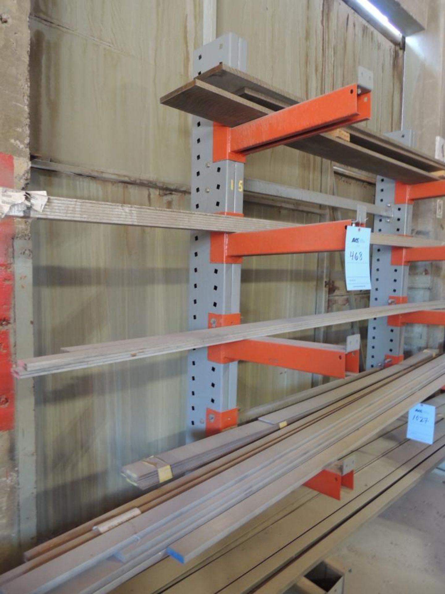 Cantilever Rack, Single Sided, Dual Leg, 6' Spacing, 2' Arm, Rack Only (DELAYED REMOVAL) (Building T