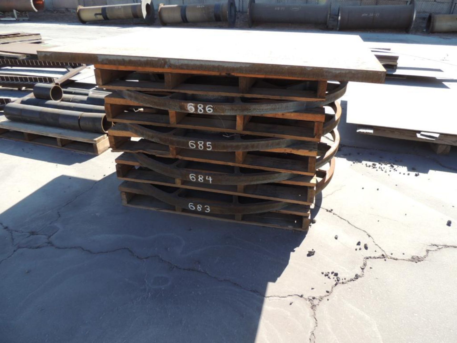 Assorted Metal Plate, Pre-Cut Material, Flanges, Pipe in Various Sizes (Yard) - Image 4 of 15