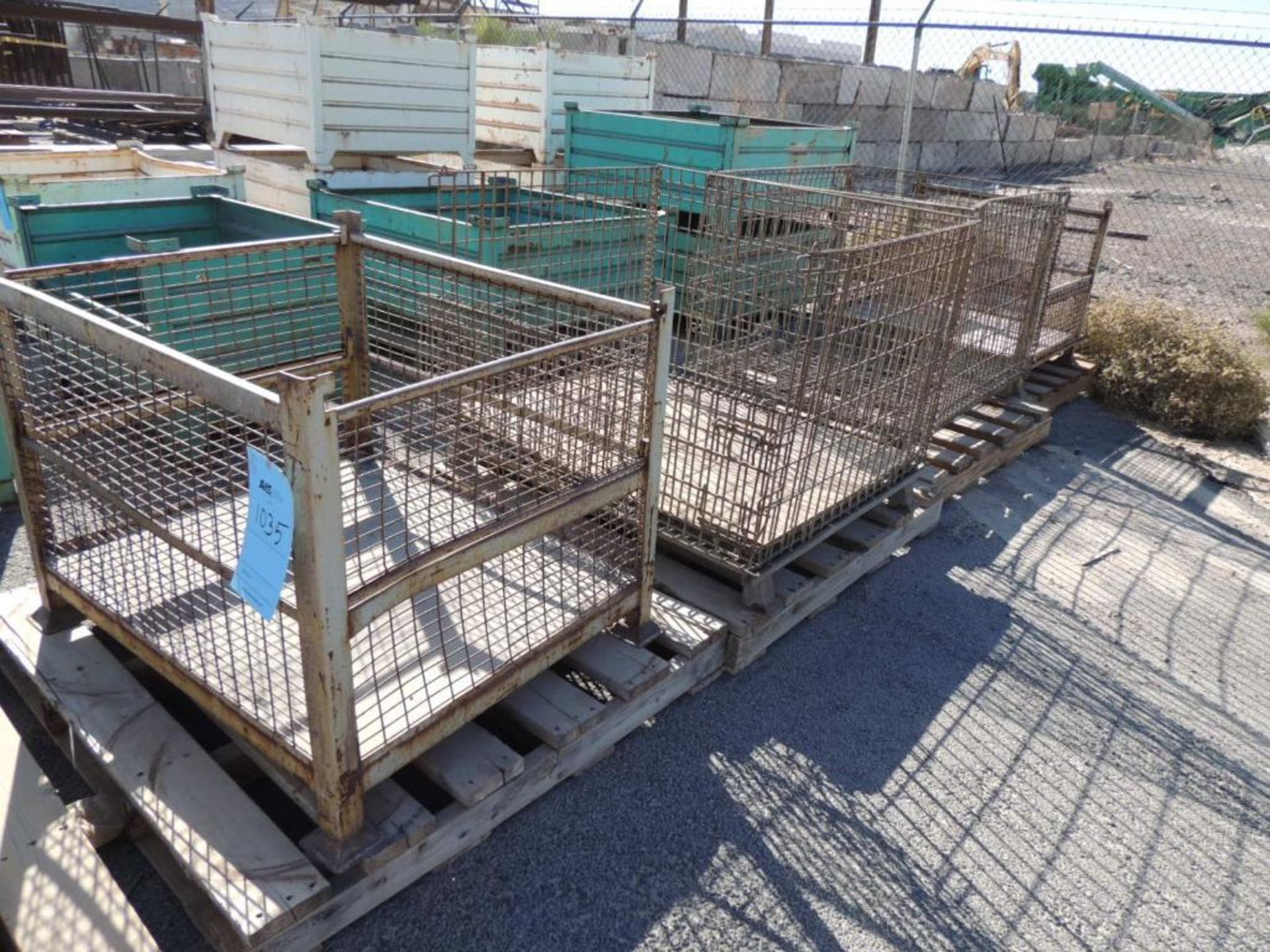 (6) WIRE MESH TRANSPORT BINS, VARIOUS SIZES (Yard) - Image 2 of 2